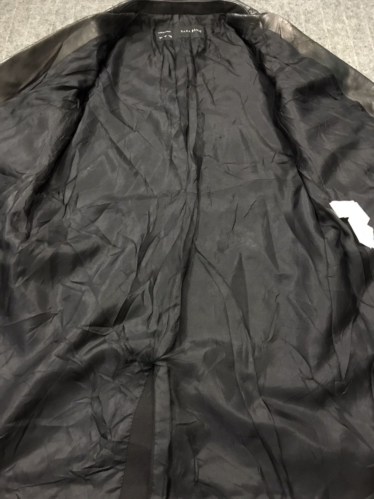 Grailed × Zara Zara Basic Padded Zipper Multi Pocket Leather Outerwear Size US S / EU 44-46 / 1 - 5 Thumbnail