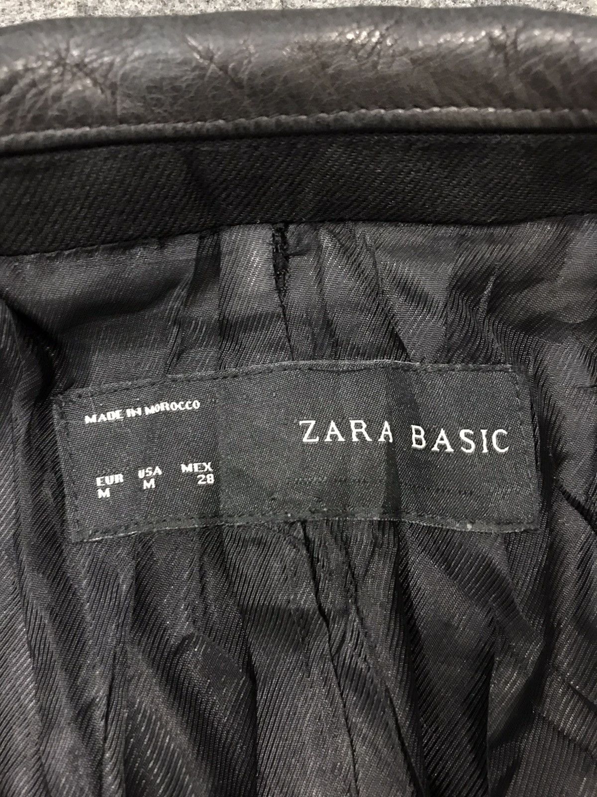 Grailed × Zara Zara Basic Padded Zipper Multi Pocket Leather Outerwear Size US S / EU 44-46 / 1 - 6 Thumbnail
