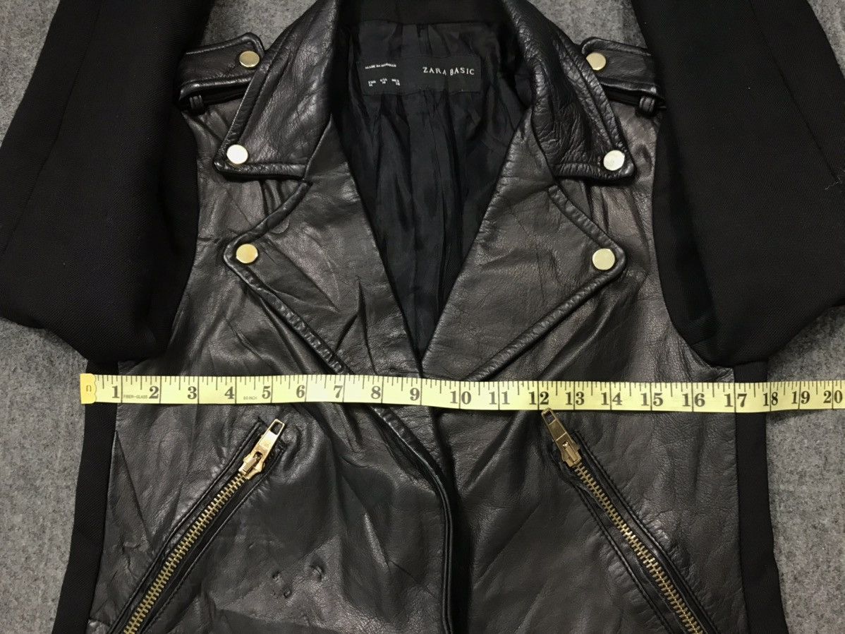 Grailed × Zara Zara Basic Padded Zipper Multi Pocket Leather Outerwear Size US S / EU 44-46 / 1 - 12 Thumbnail
