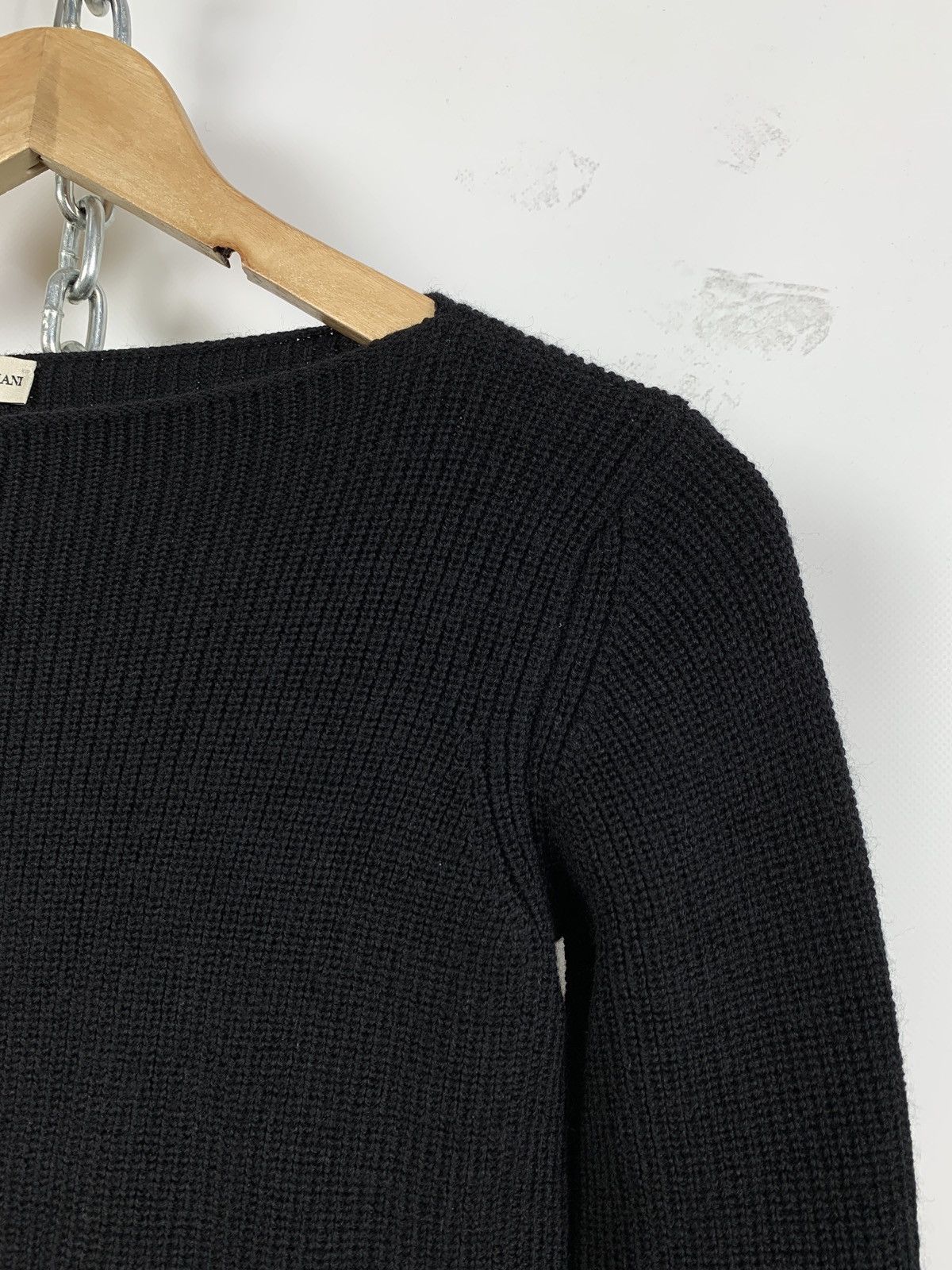 Emporio Armani Vintage Emporio Armani Women’s Wool Cable Sweater Size XS / US 0-2 / IT 36-38 - 10 Thumbnail