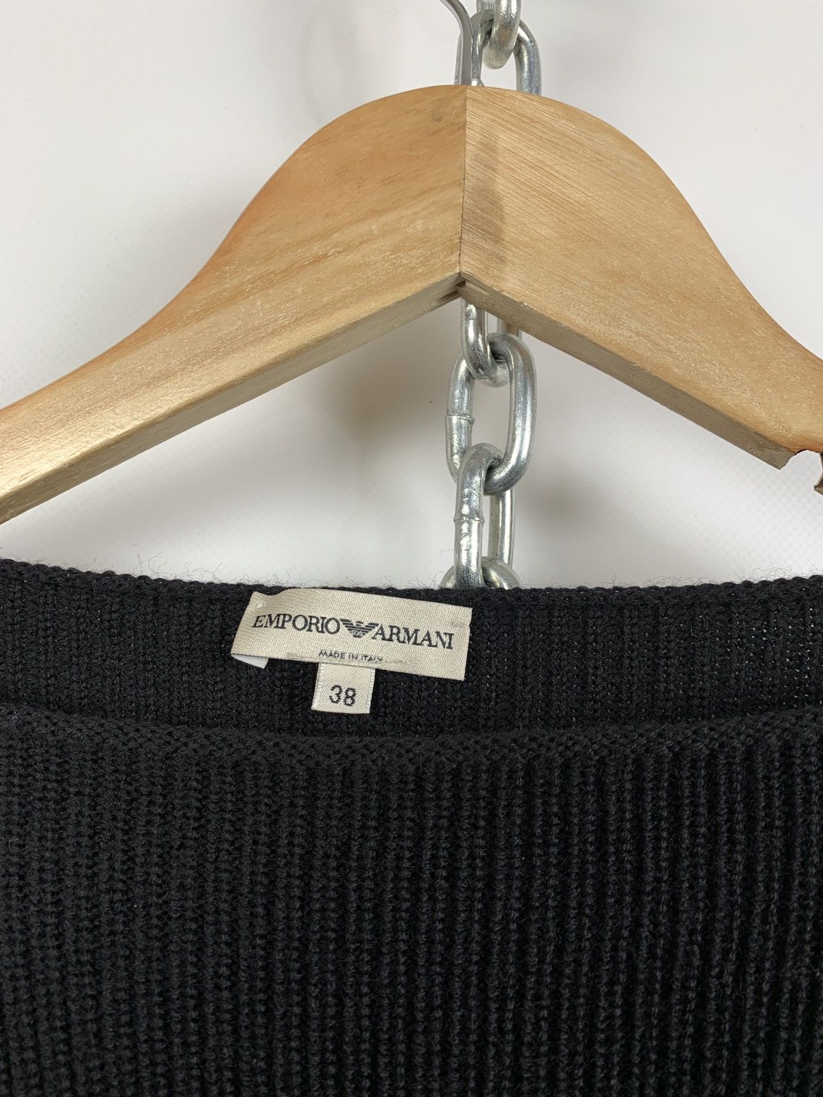 Emporio Armani Vintage Emporio Armani Women’s Wool Cable Sweater Size XS / US 0-2 / IT 36-38 - 16 Thumbnail