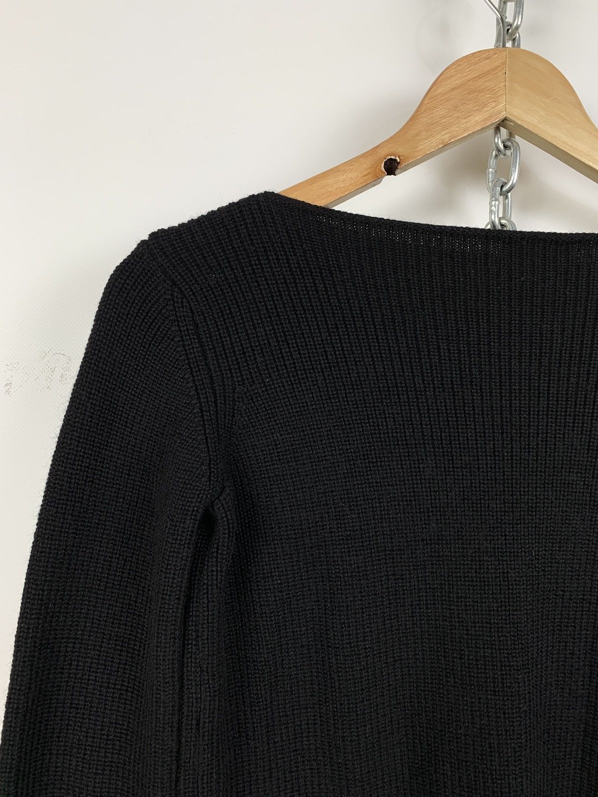 Emporio Armani Vintage Emporio Armani Women’s Wool Cable Sweater Size XS / US 0-2 / IT 36-38 - 12 Thumbnail