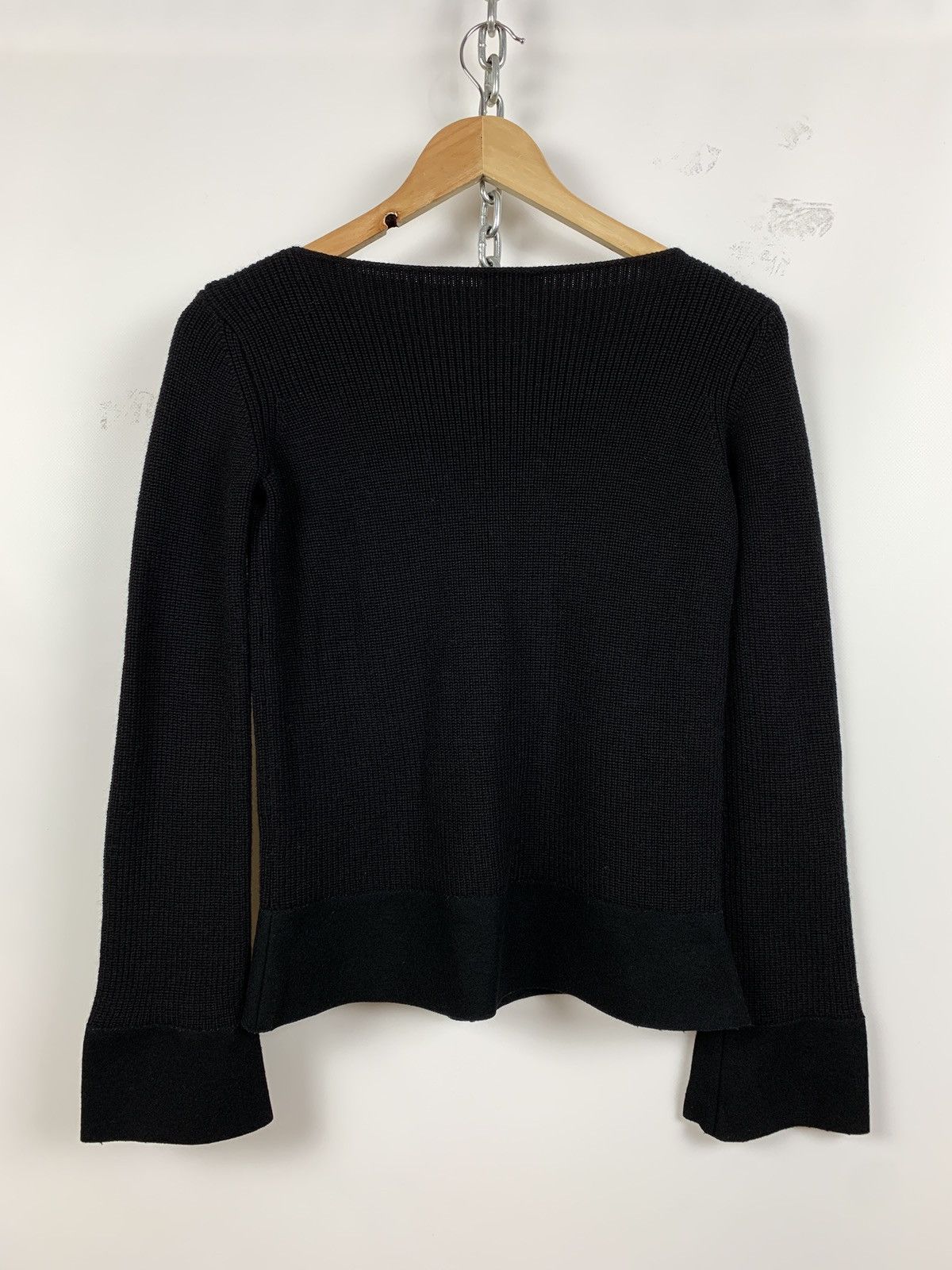 Emporio Armani Vintage Emporio Armani Women’s Wool Cable Sweater Size XS / US 0-2 / IT 36-38 - 4 Thumbnail