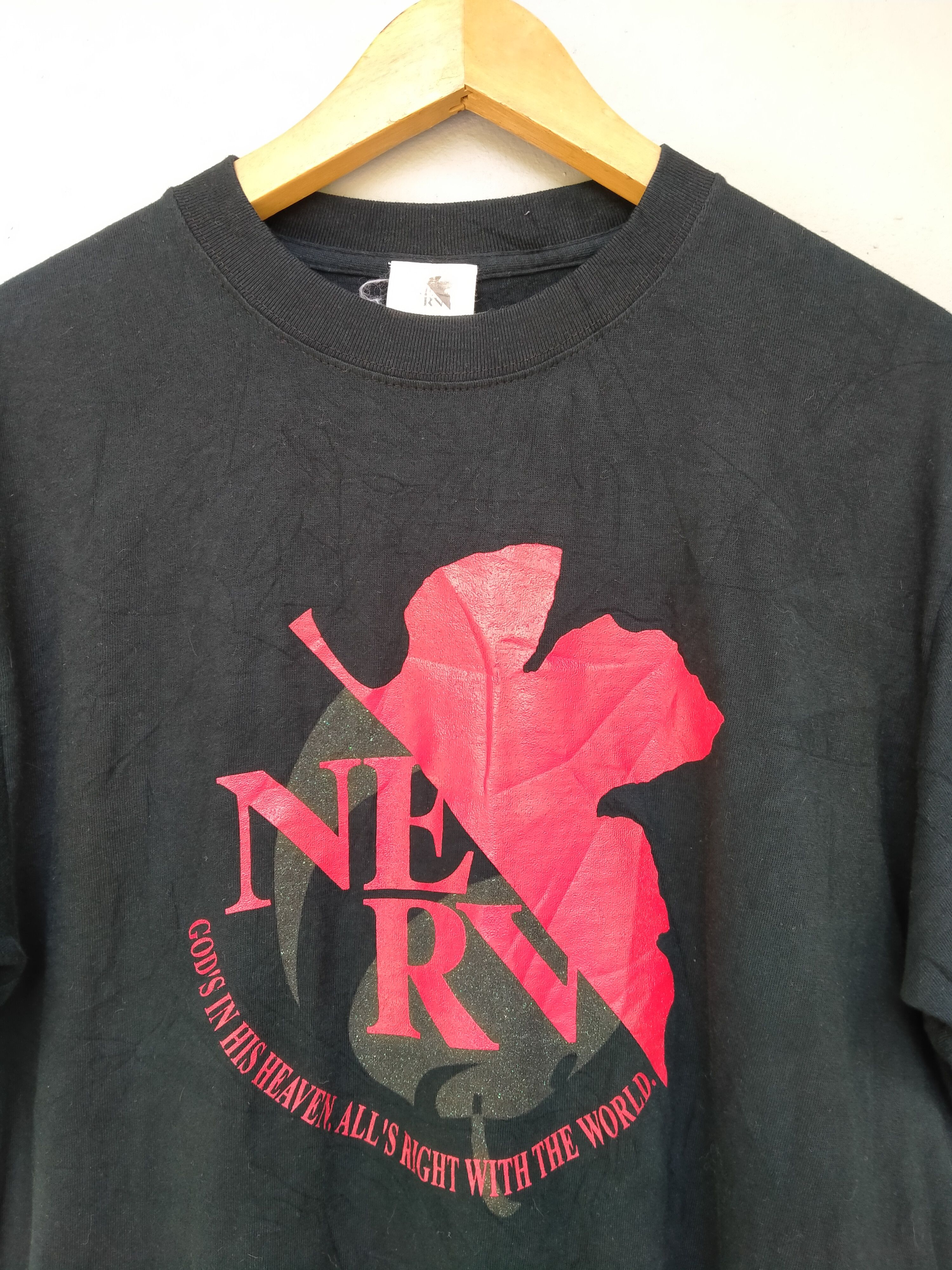 Anime Vintage Iconic Neon Genesis Evangelion NERV Logo Tee Size US M / EU 48-50 / 2 - 3 Thumbnail