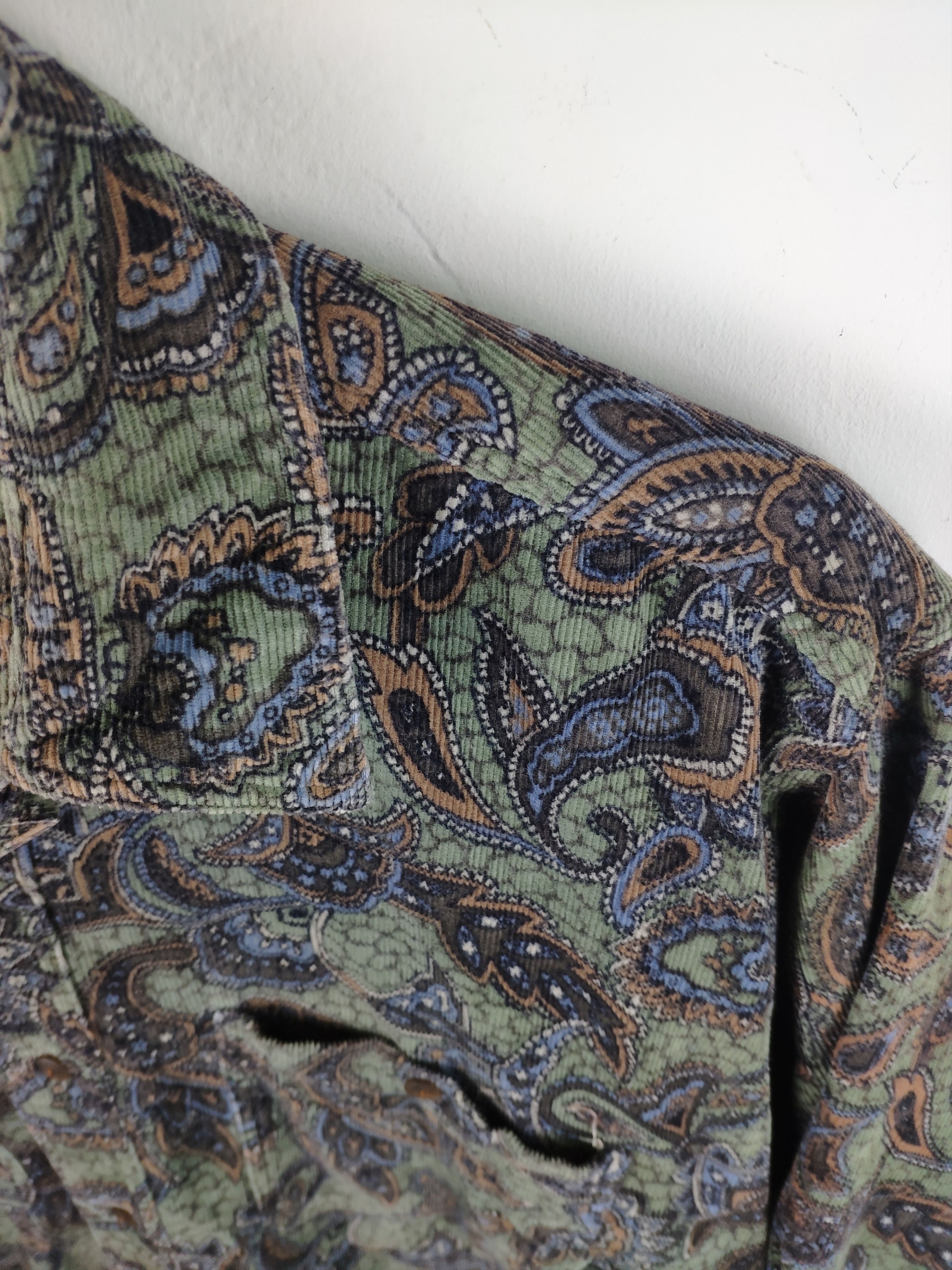 Flannel × Vintage Vintage Flannel Paisley Corduroy Style Size M / US 6-8 / IT 42-44 - 5 Thumbnail