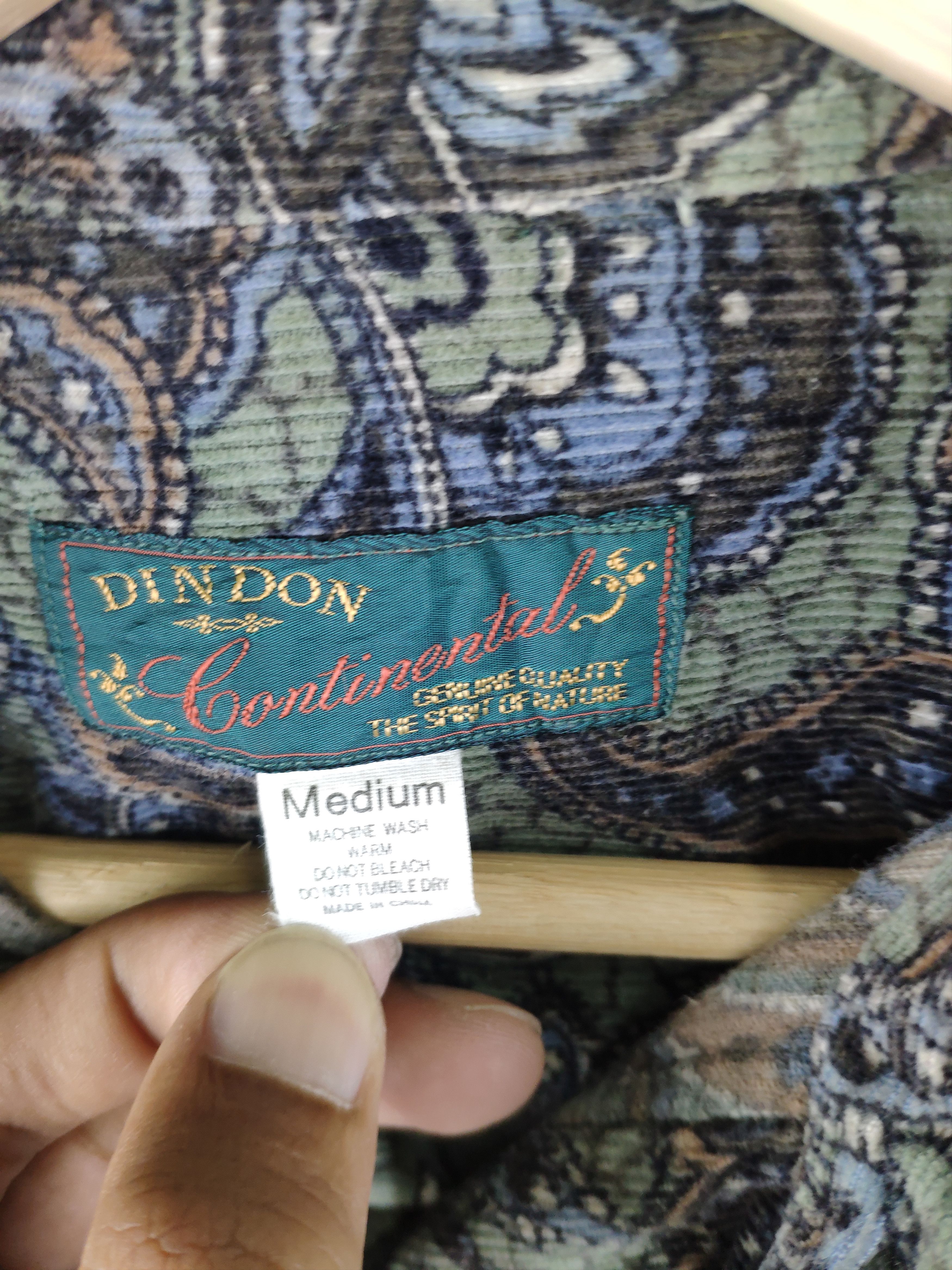 Flannel × Vintage Vintage Flannel Paisley Corduroy Style Size M / US 6-8 / IT 42-44 - 6 Thumbnail