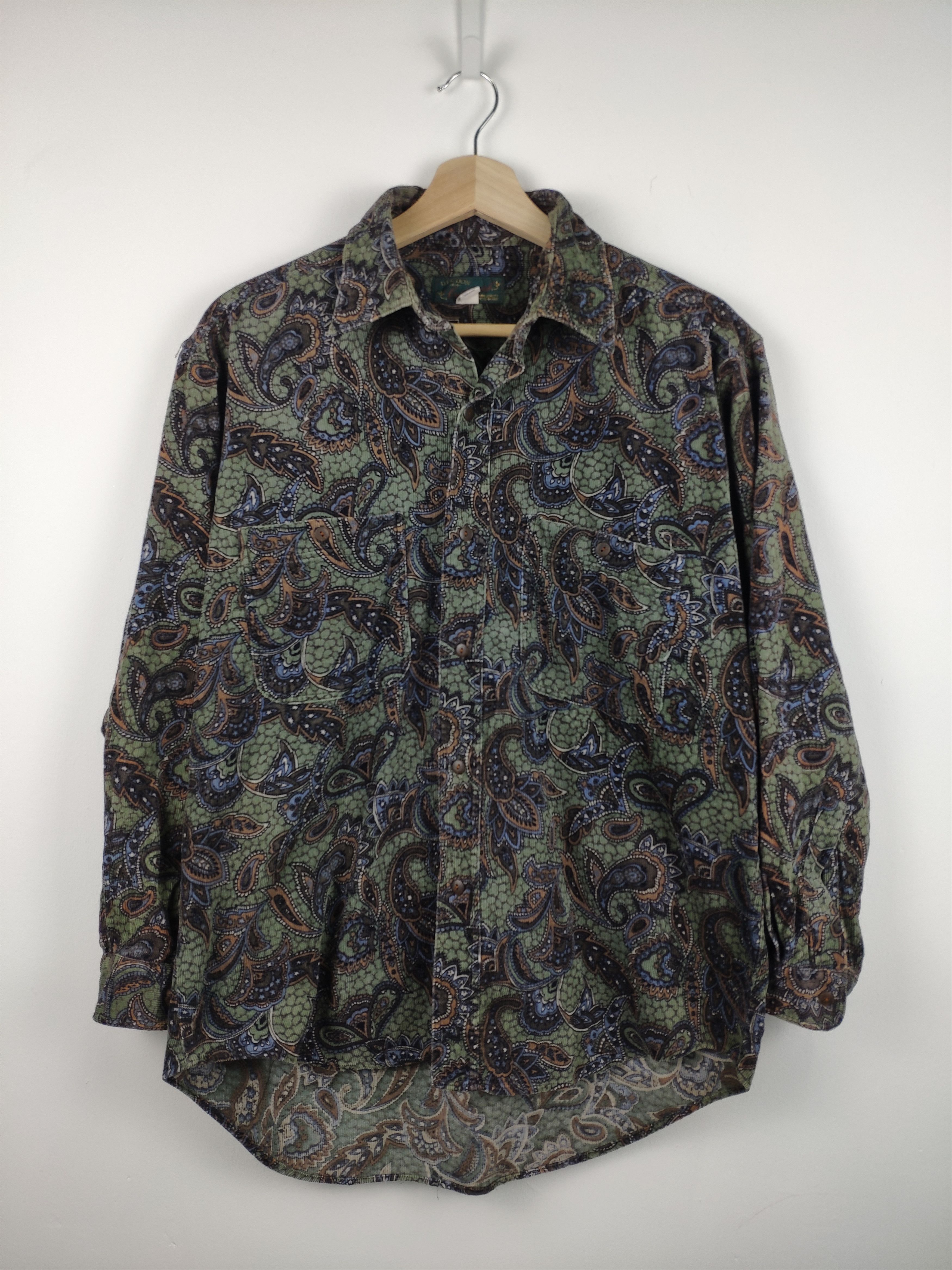 Flannel × Vintage Vintage Flannel Paisley Corduroy Style Size M / US 6-8 / IT 42-44 - 1 Thumbnail