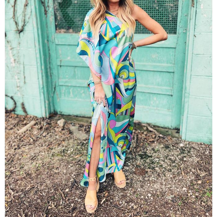 Show Me Your MuMu Tropez Maxi Dress In Go Go Luxe Satin | Grailed