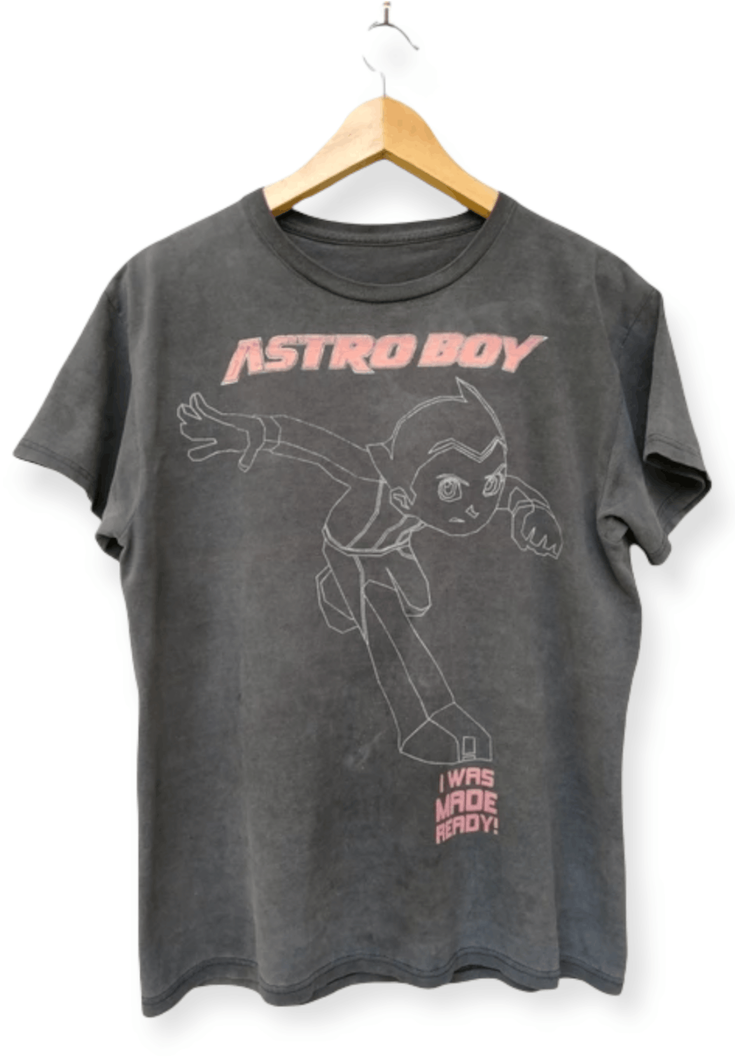 Anime Vintage Distressed Faded Patina Astro Boy I Was Made Ready! Size US M / EU 48-50 / 2 - 1 Thumbnail