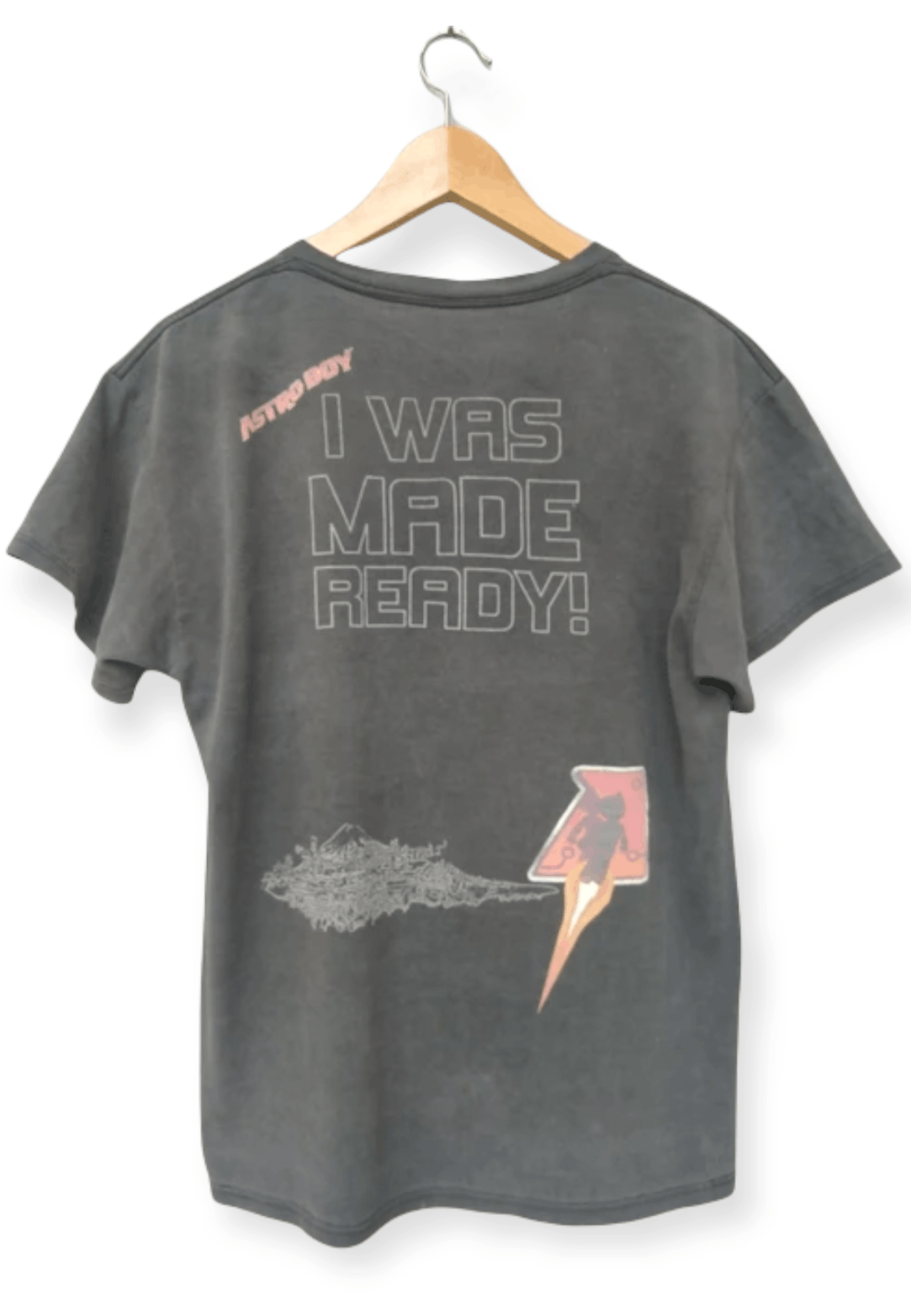 Anime Vintage Distressed Faded Patina Astro Boy I Was Made Ready! Size US M / EU 48-50 / 2 - 2 Thumbnail