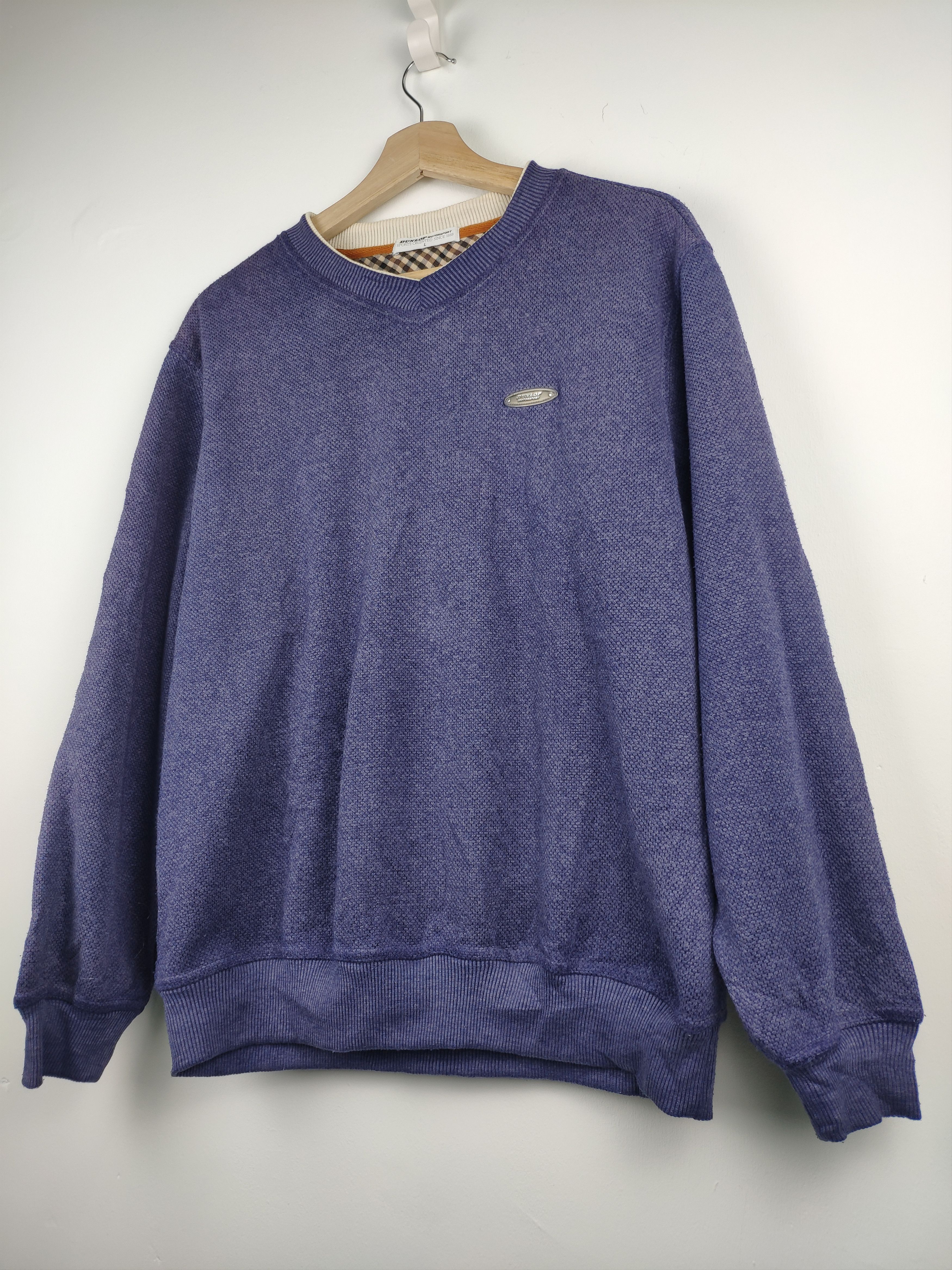 Dunlop × Japanese Brand × Vintage Vintage Dunlop Motorsports Sweater Crewneck Size US M / EU 48-50 / 2 - 2 Thumbnail