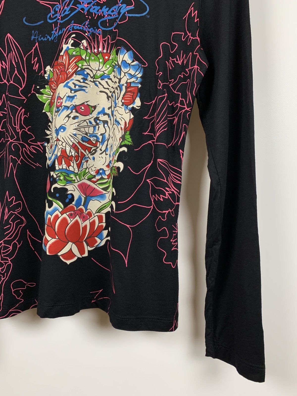 Christian Audigier Women’s Ed Hardy by Christian Audigier Y2K Long Sleeve Shirt Size L / US 10 / IT 46 - 10 Thumbnail