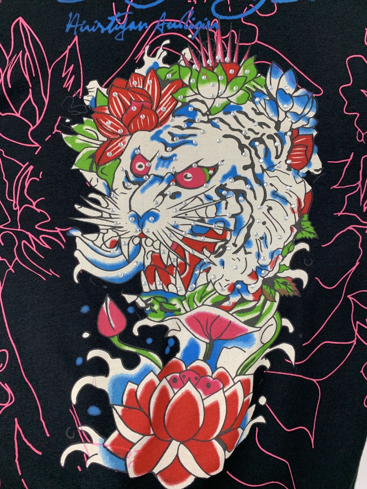 Christian Audigier Women’s Ed Hardy by Christian Audigier Y2K Long Sleeve Shirt Size L / US 10 / IT 46 - 11 Thumbnail