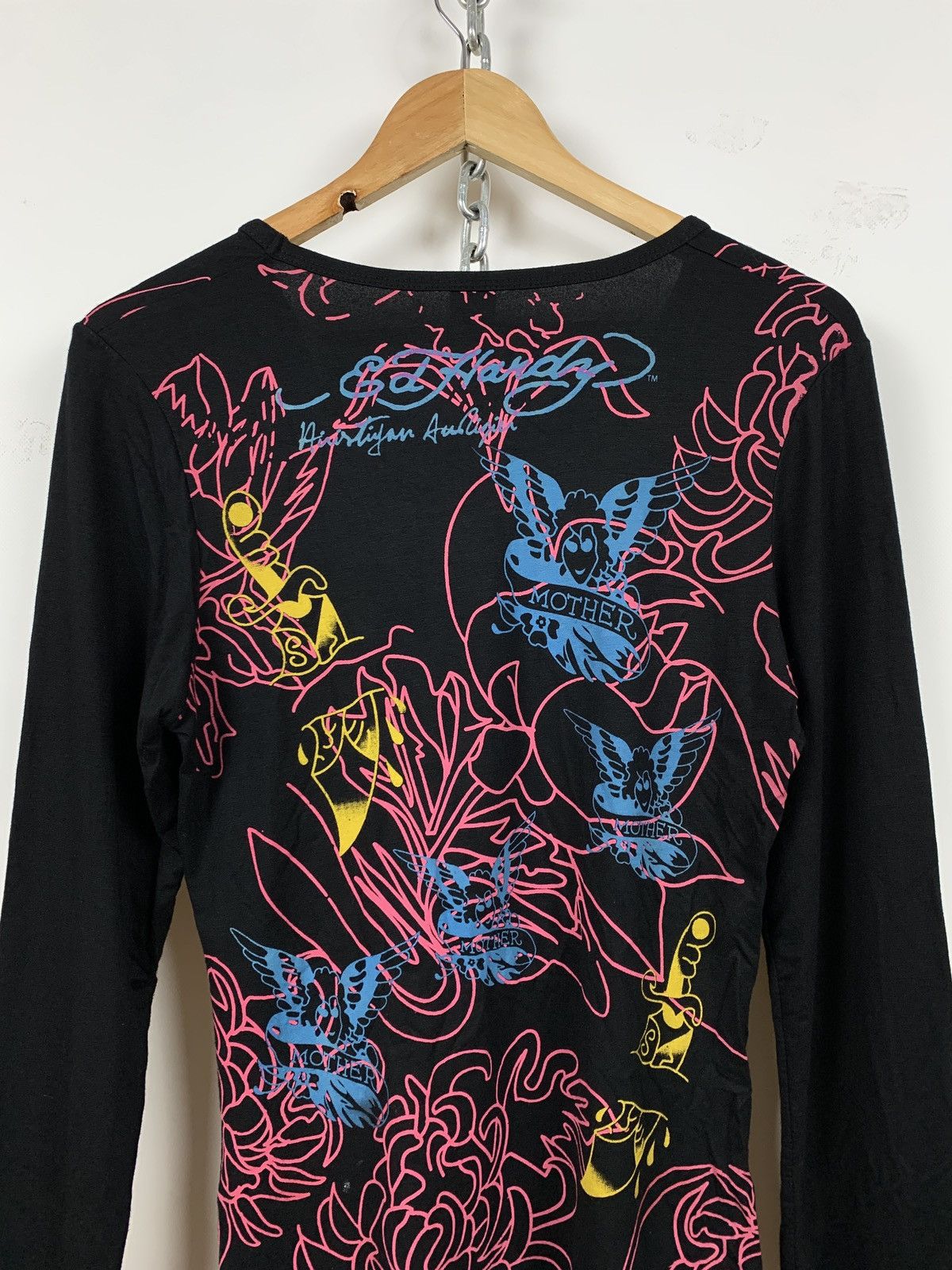 Christian Audigier Women’s Ed Hardy by Christian Audigier Y2K Long Sleeve Shirt Size L / US 10 / IT 46 - 12 Thumbnail