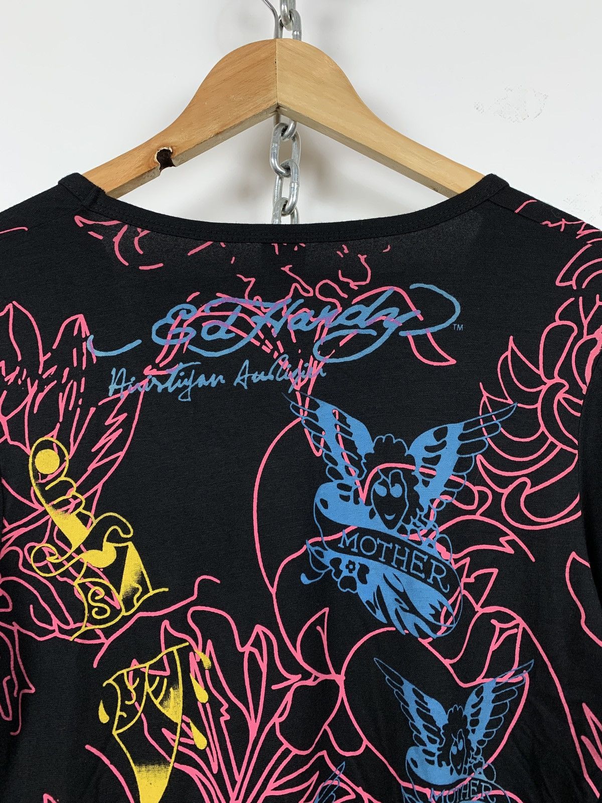 Christian Audigier Women’s Ed Hardy by Christian Audigier Y2K Long Sleeve Shirt Size L / US 10 / IT 46 - 14 Thumbnail