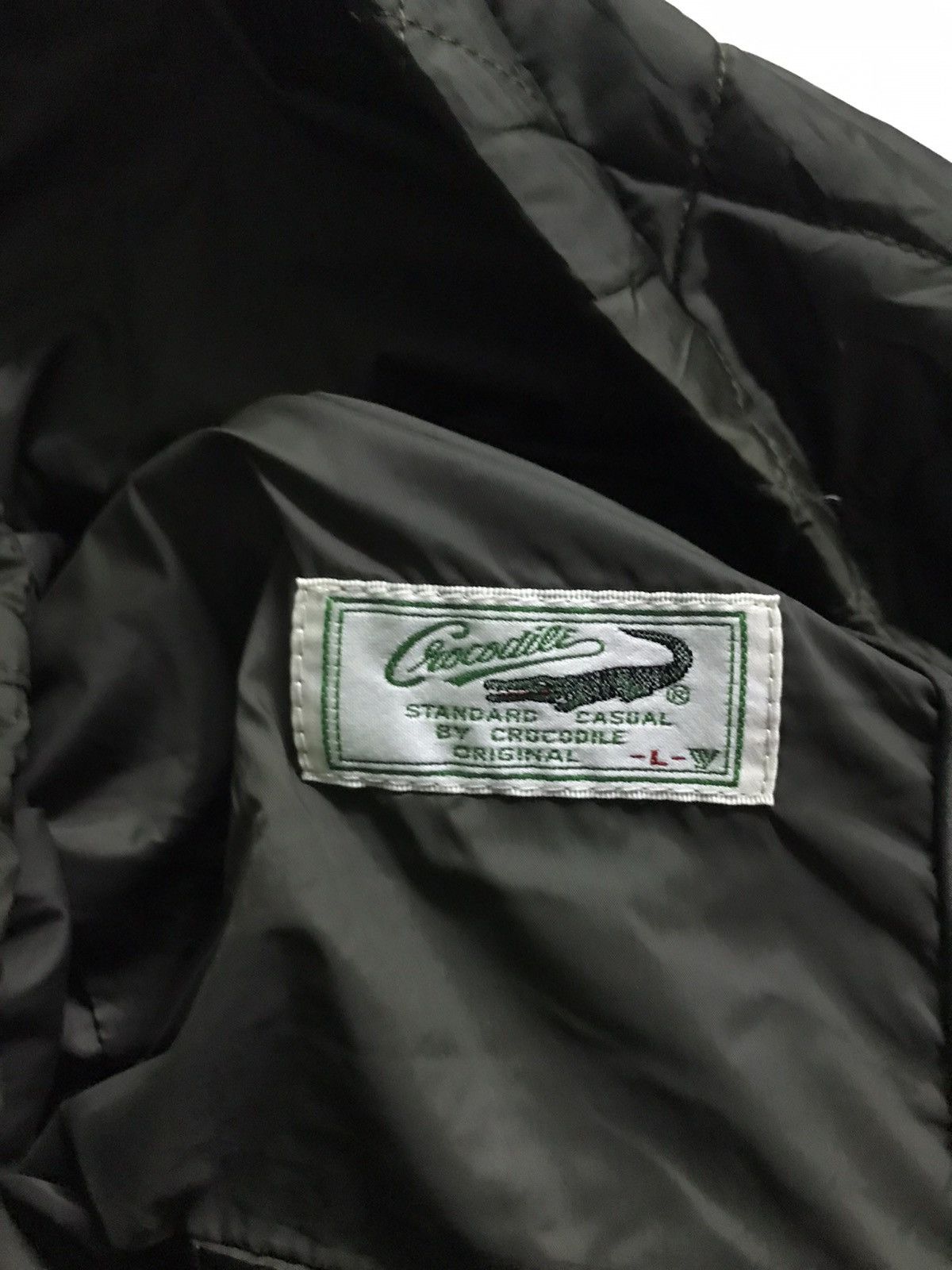 Japanese Brand Crocodile quilted jacket sleeveless Size US L / EU 52-54 / 3 - 3 Thumbnail