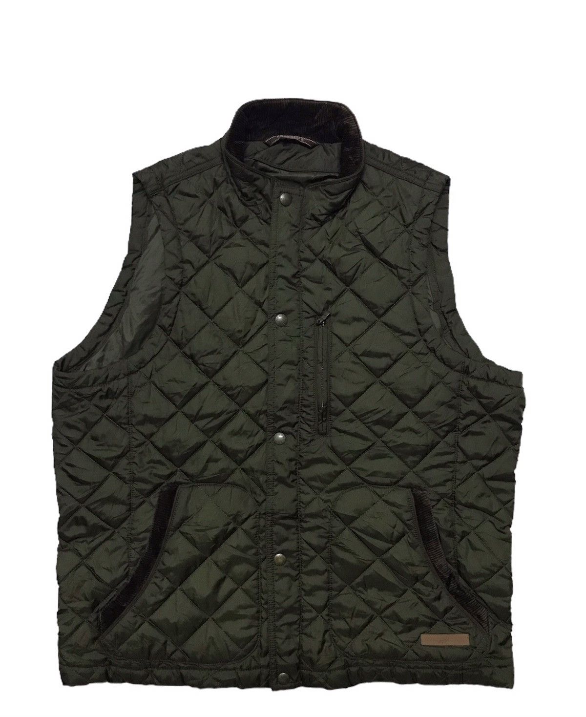Japanese Brand Crocodile quilted jacket sleeveless Size US L / EU 52-54 / 3 - 1 Thumbnail