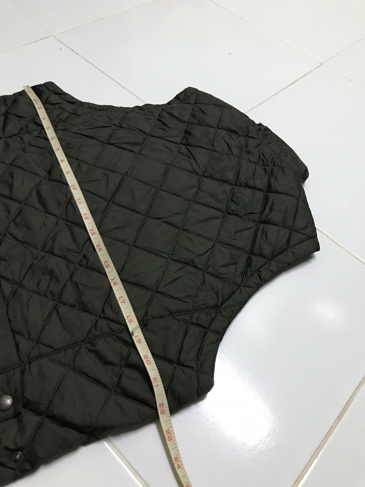 Japanese Brand Crocodile quilted jacket sleeveless Size US L / EU 52-54 / 3 - 6 Thumbnail
