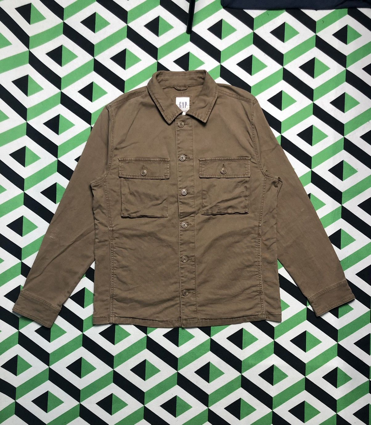 Gap × Japanese Brand Vintage GAP Shirt Jacket Size US S / EU 44-46 / 1 - 1 Thumbnail