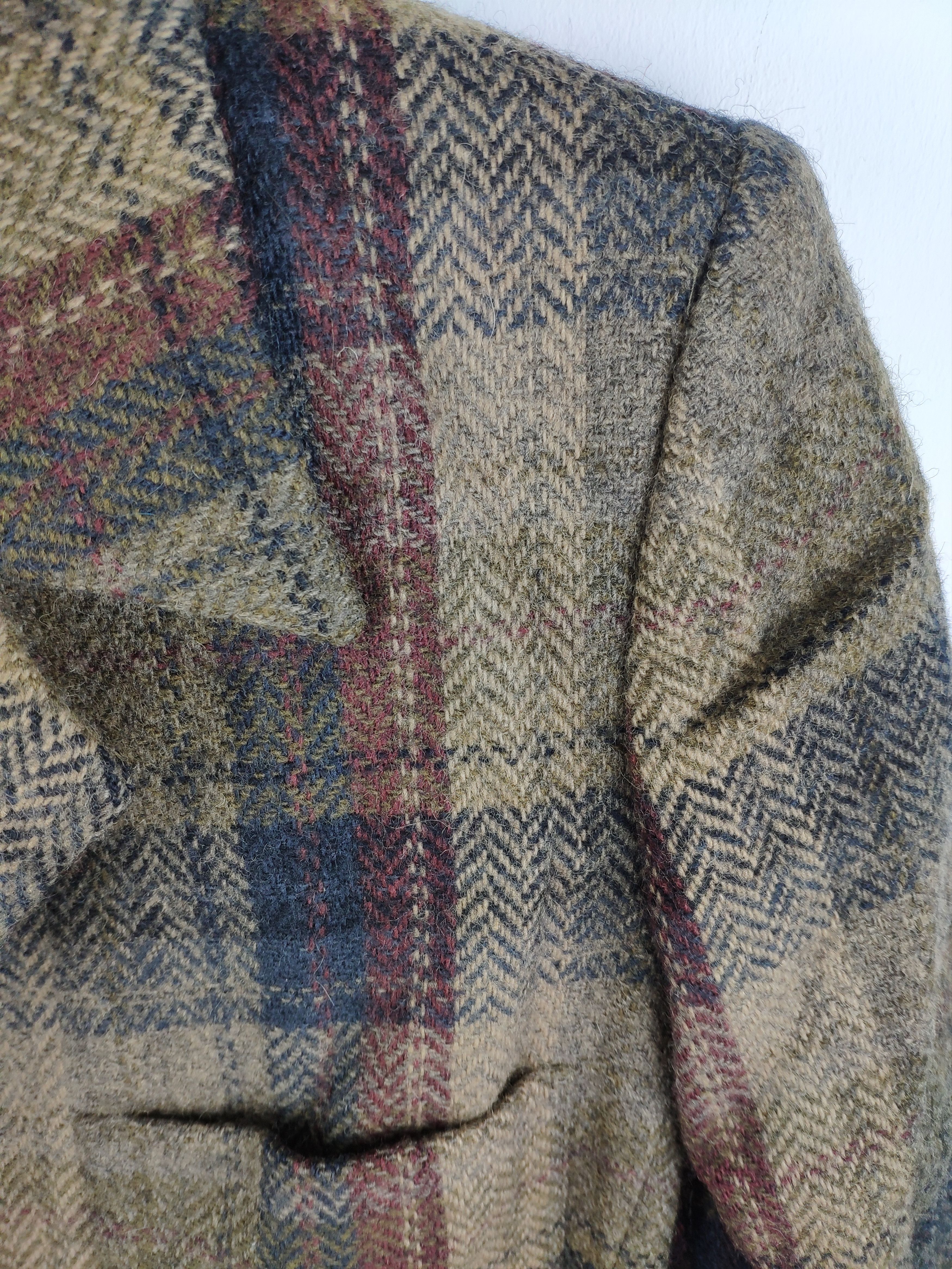 Max Mara Max Mara Wool Blazer Shadow Plaid Size S / US 4 / IT 40 - 3 Thumbnail
