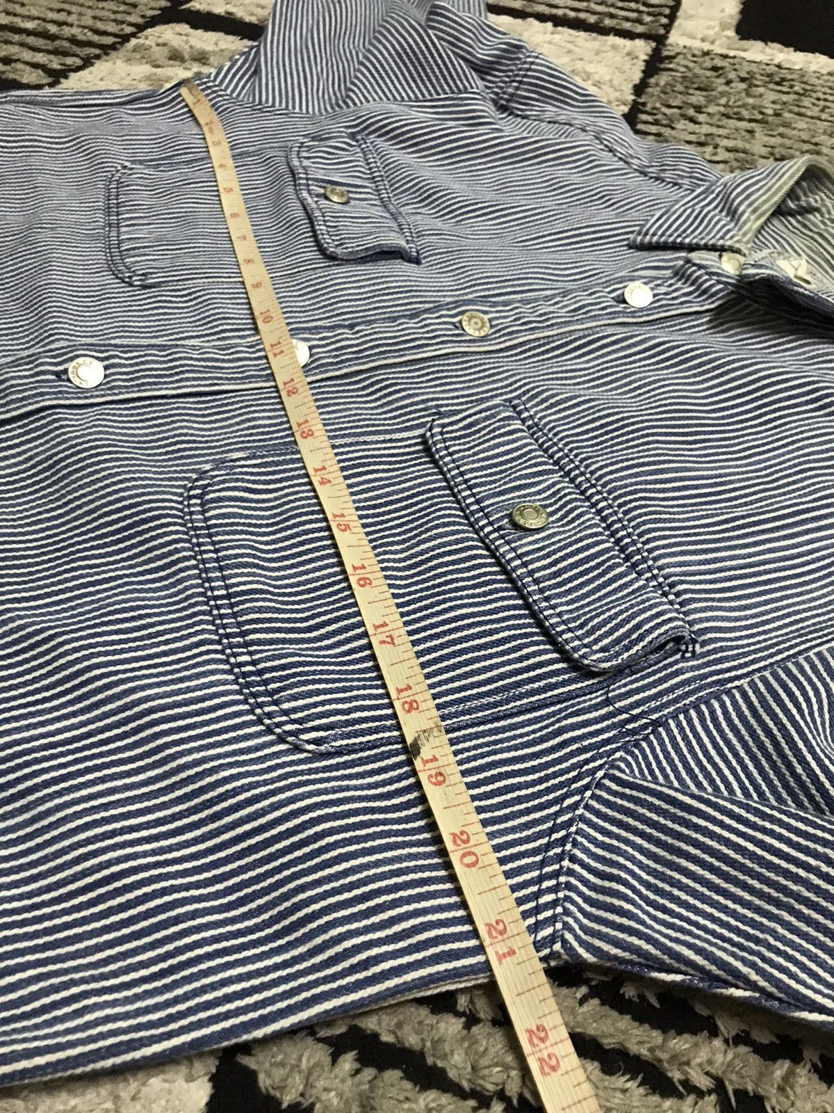 Japanese Brand × Vintage Vintage Antique club hikori double pocket shirts Size US M / EU 48-50 / 2 - 5 Thumbnail