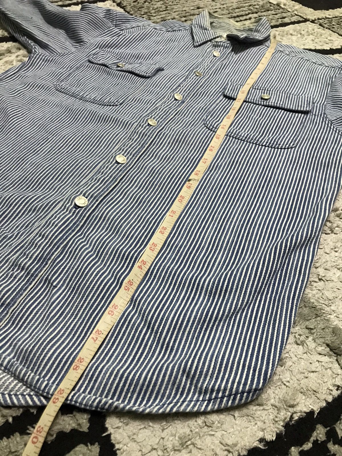 Japanese Brand × Vintage Vintage Antique club hikori double pocket shirts Size US M / EU 48-50 / 2 - 6 Thumbnail
