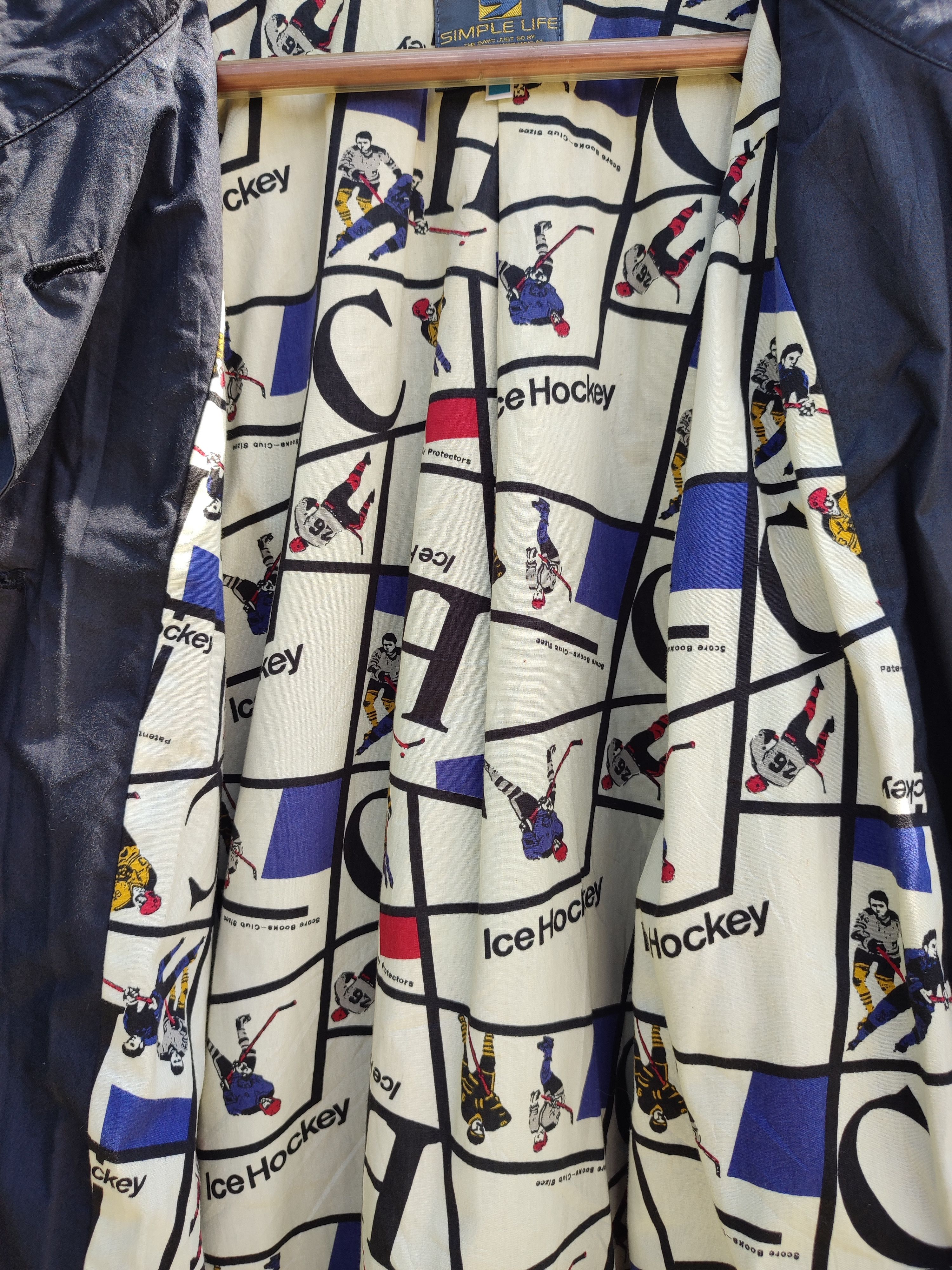 Japanese Brand Vintage SIMPLE LIFE Japan Jacket – Graphic Lining, 80s Style Size US XL / EU 56 / 4 - 20 Thumbnail