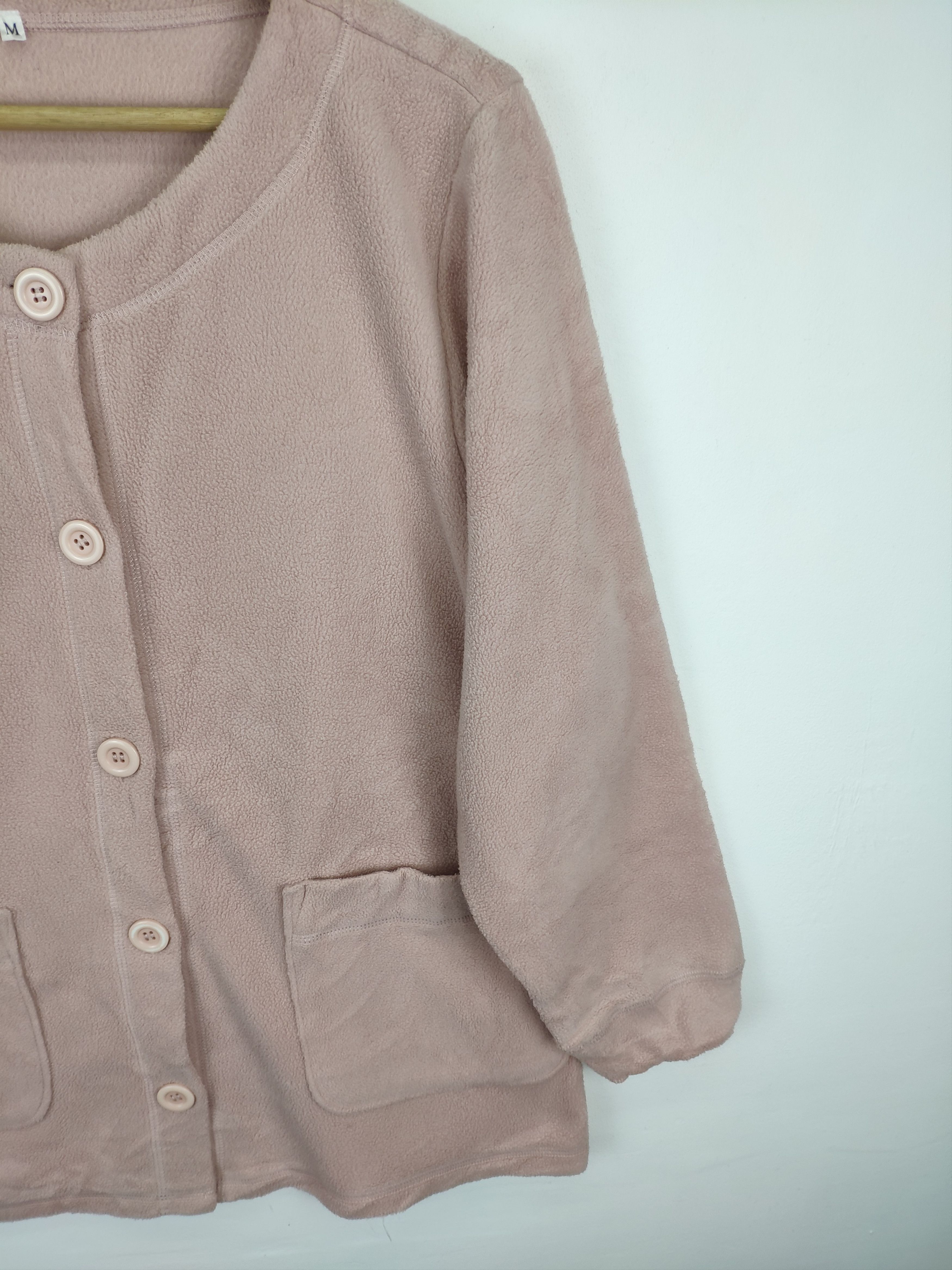 Japanese Brand × Vintage Women Cardigan Fleece Sweater Unbranded Size M / US 6-8 / IT 42-44 - 10 Thumbnail