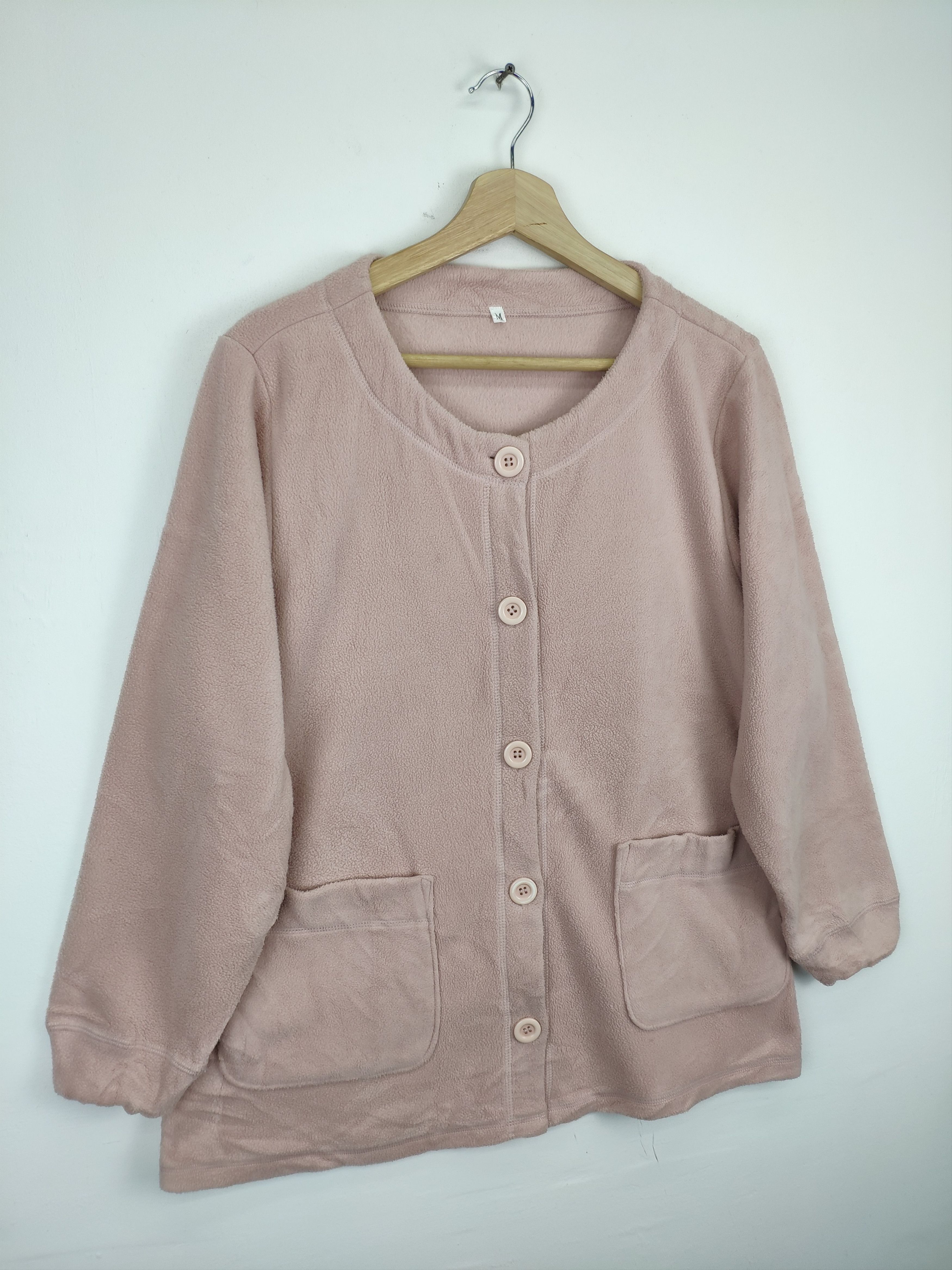 Japanese Brand × Vintage Women Cardigan Fleece Sweater Unbranded Size M / US 6-8 / IT 42-44 - 6 Thumbnail