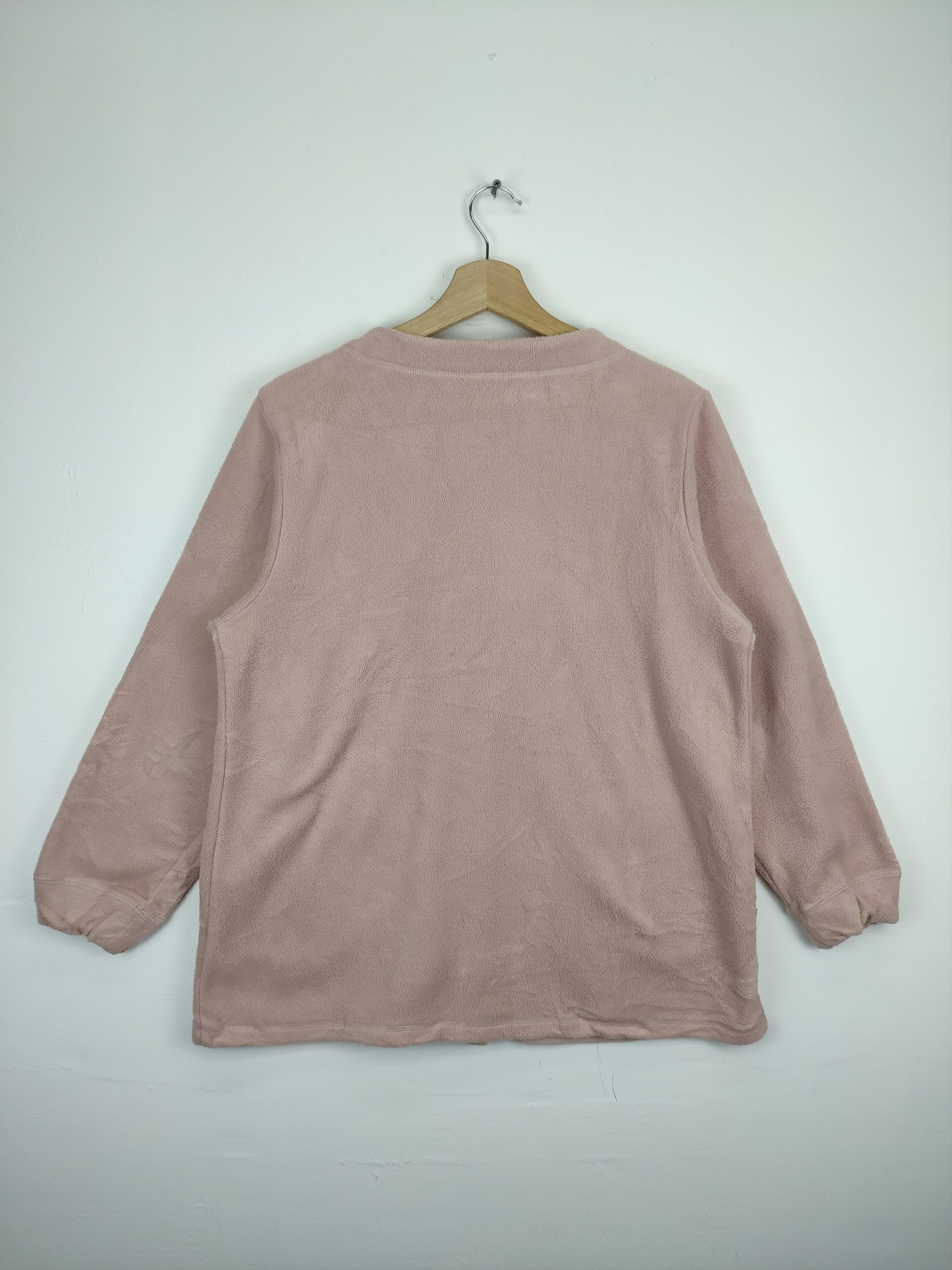 Japanese Brand × Vintage Women Cardigan Fleece Sweater Unbranded Size M / US 6-8 / IT 42-44 - 2 Thumbnail