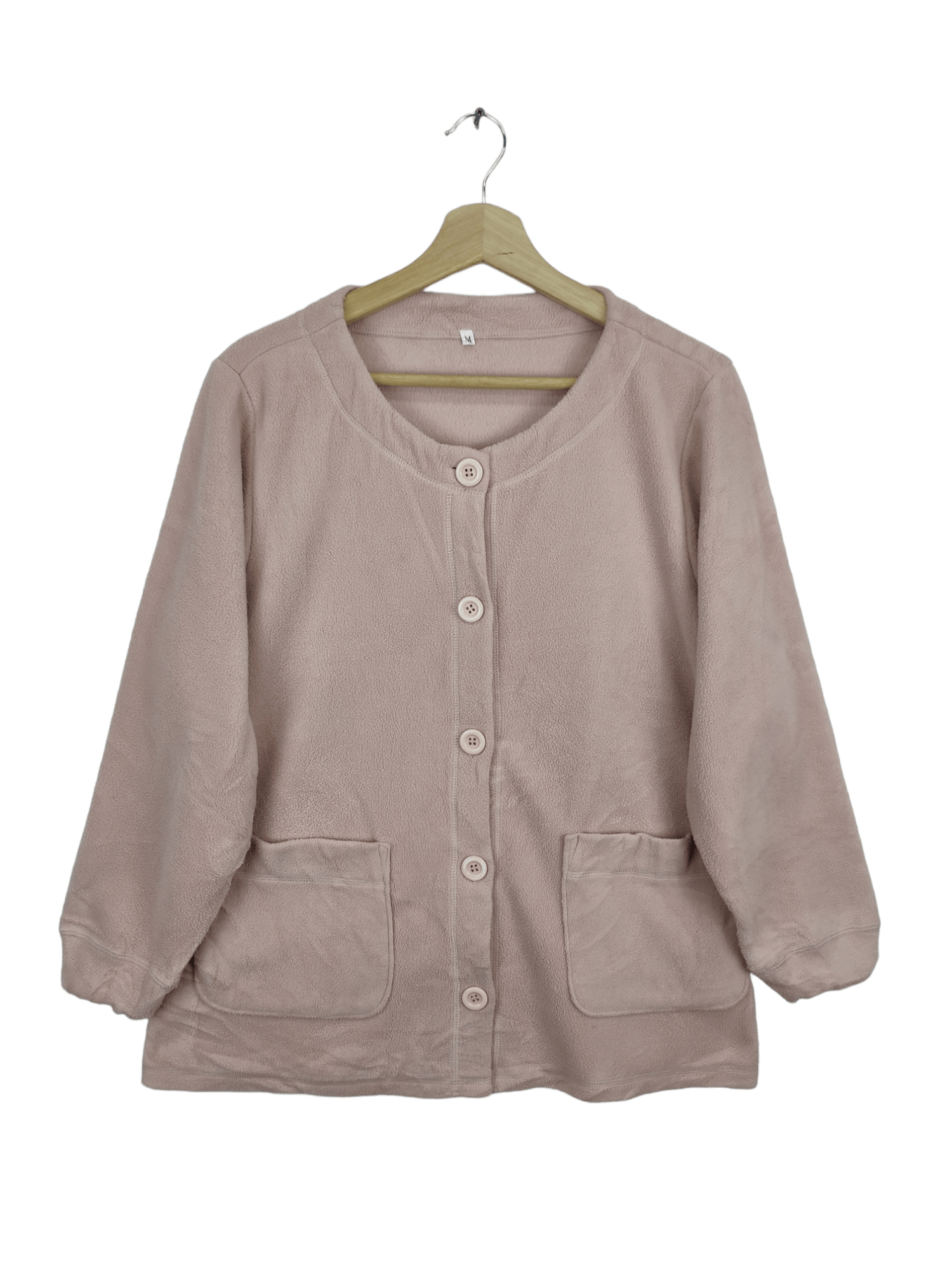 Japanese Brand × Vintage Women Cardigan Fleece Sweater Unbranded Size M / US 6-8 / IT 42-44 - 1 Thumbnail