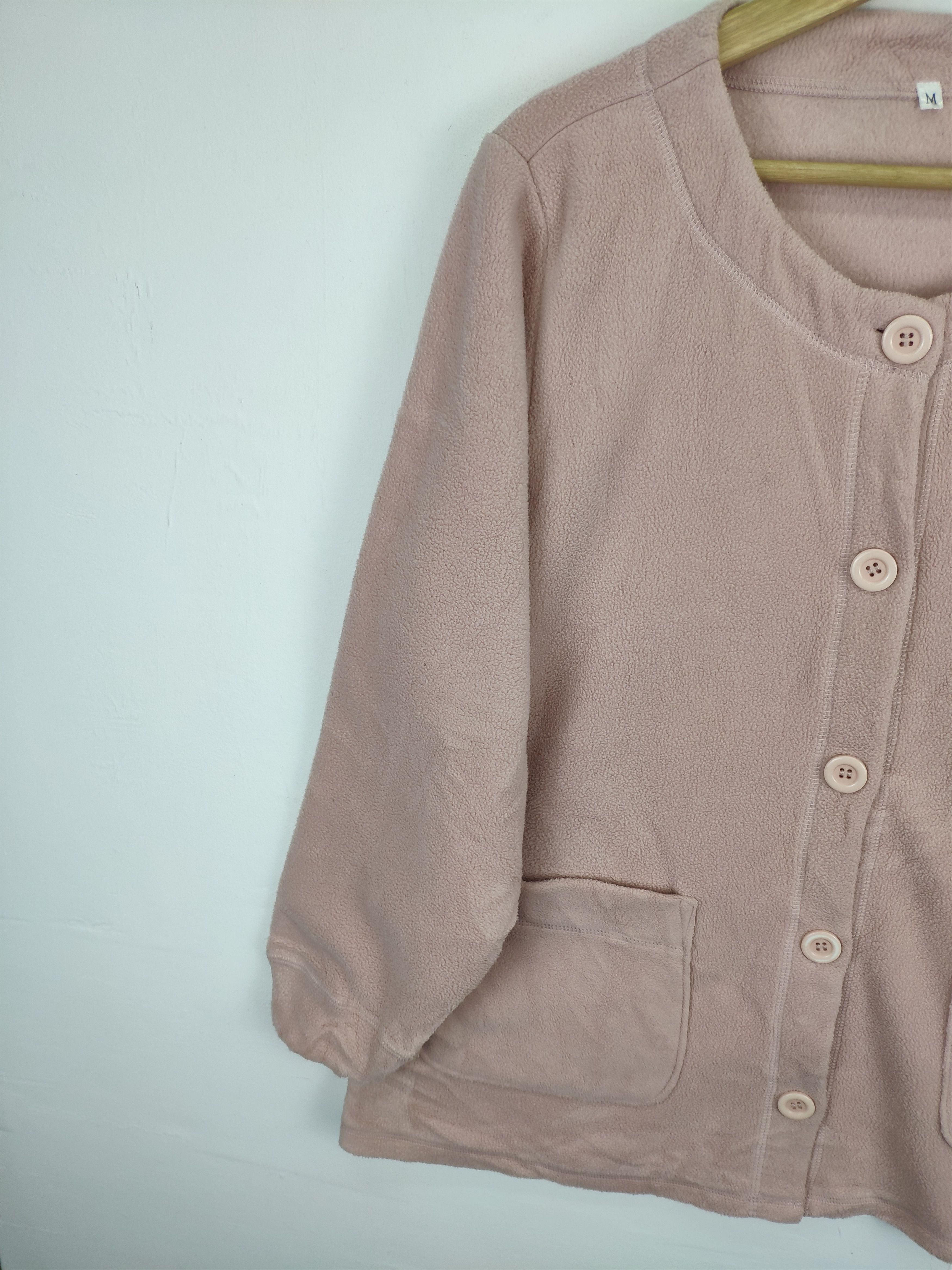 Japanese Brand × Vintage Women Cardigan Fleece Sweater Unbranded Size M / US 6-8 / IT 42-44 - 11 Thumbnail