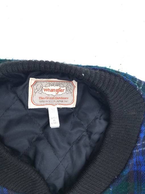 Wrangler Varsity Jacket Tartan Streetwear Jacket