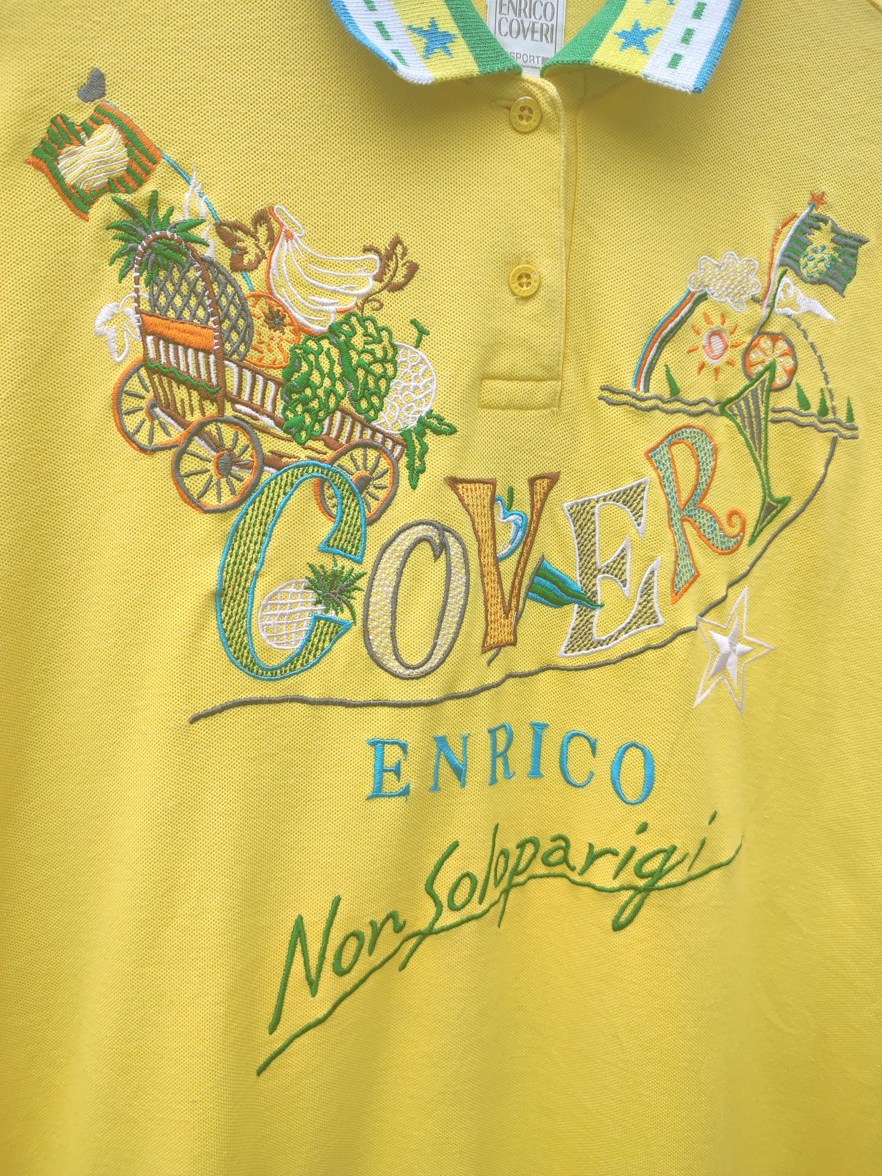 Designer × Enrico Coveri 🔥STEAL🔥 Enrico Coveri Sport Non Soloparigi Polo Tee Size US S / EU 44-46 / 1 - 6 Thumbnail