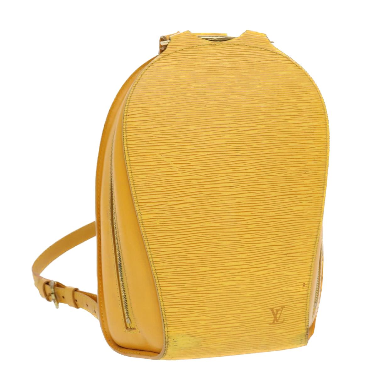LOUIS VUITTON Epi Mabillon Backpack Yellow M52239 LV Auth 42307