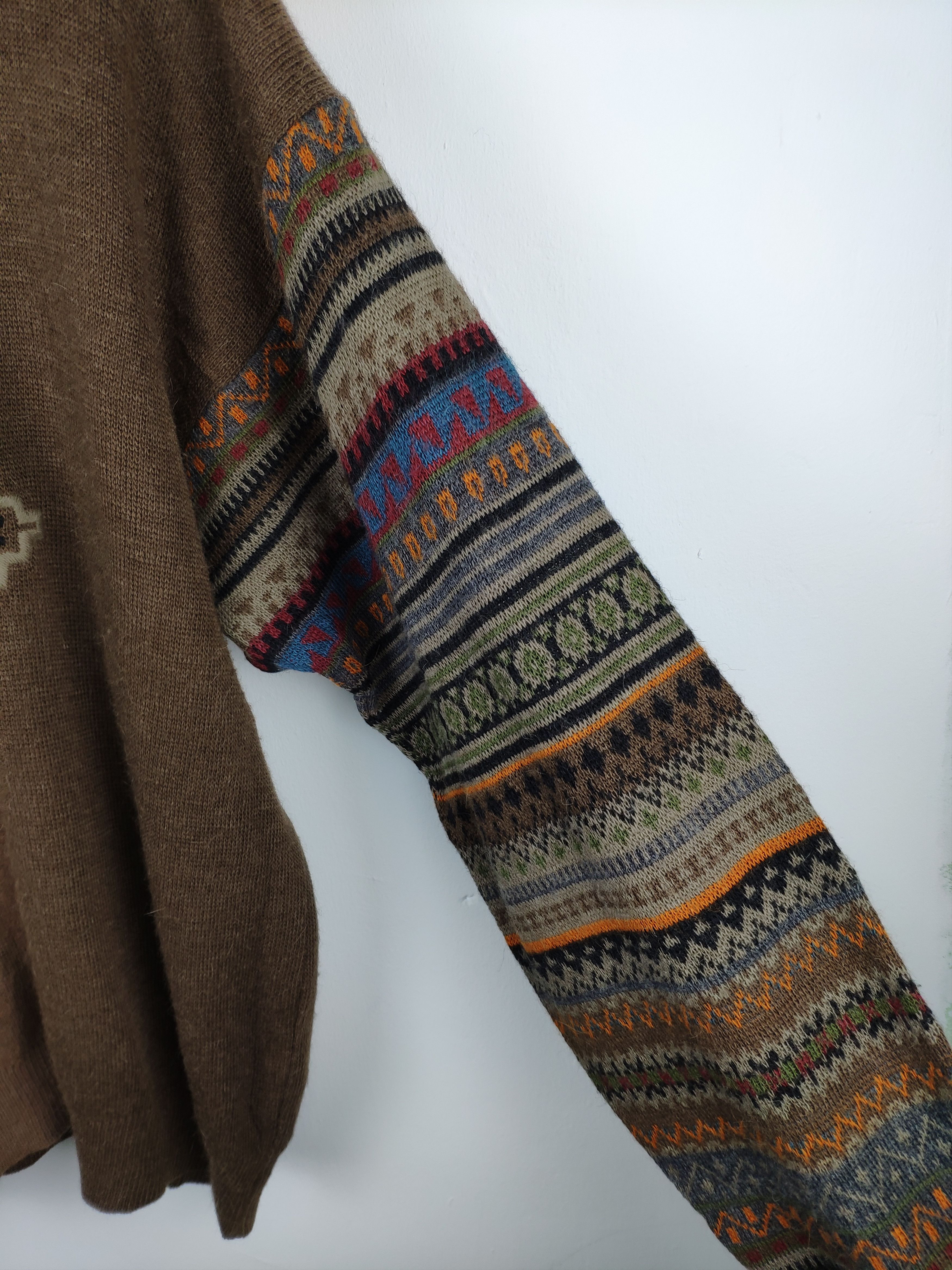 Vintage Vintage Wool Knit Sweater by Borsa Faded Size US L / EU 52-54 / 3 - 4 Thumbnail