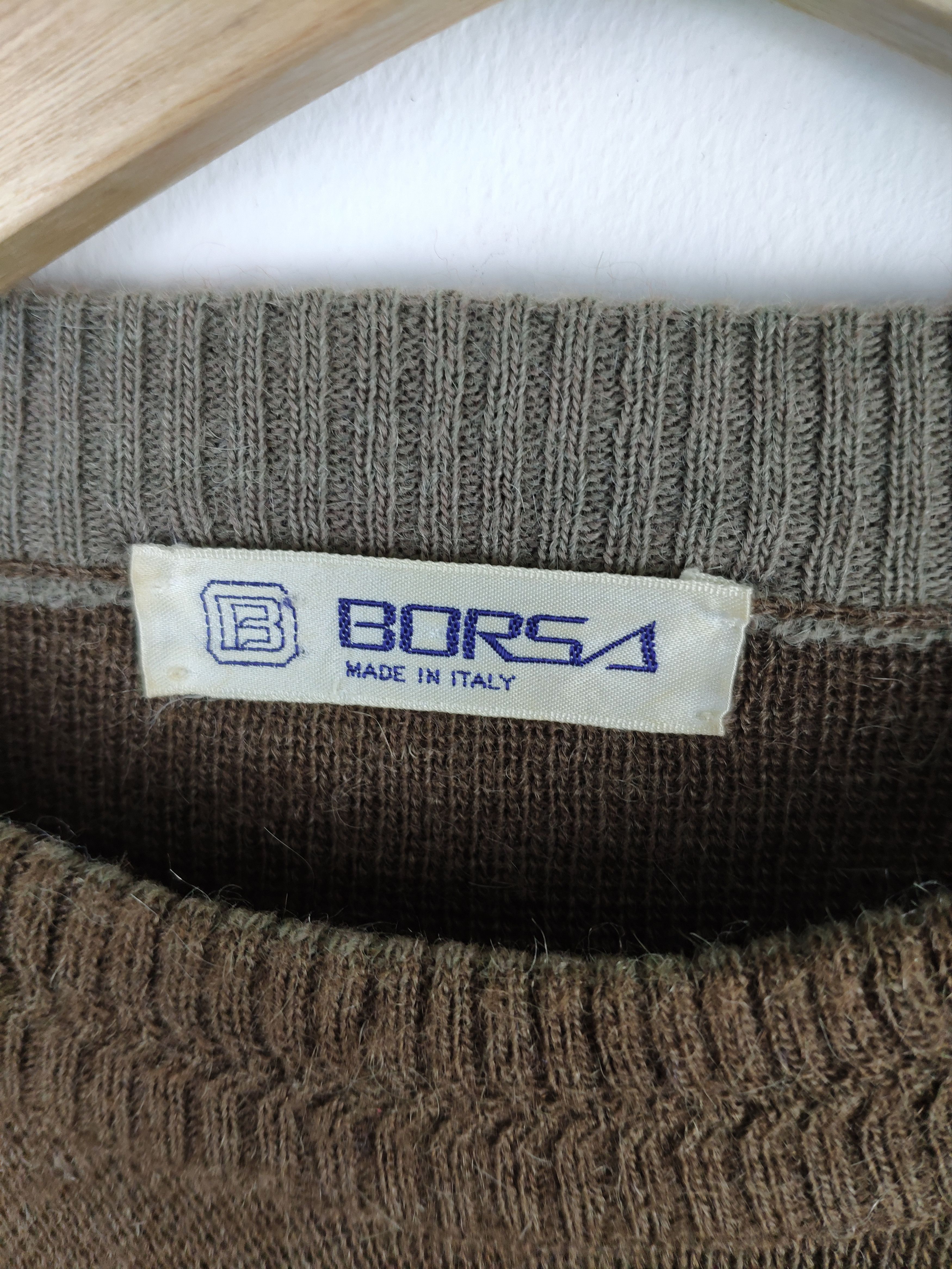 Vintage Vintage Wool Knit Sweater by Borsa Faded Size US L / EU 52-54 / 3 - 5 Thumbnail
