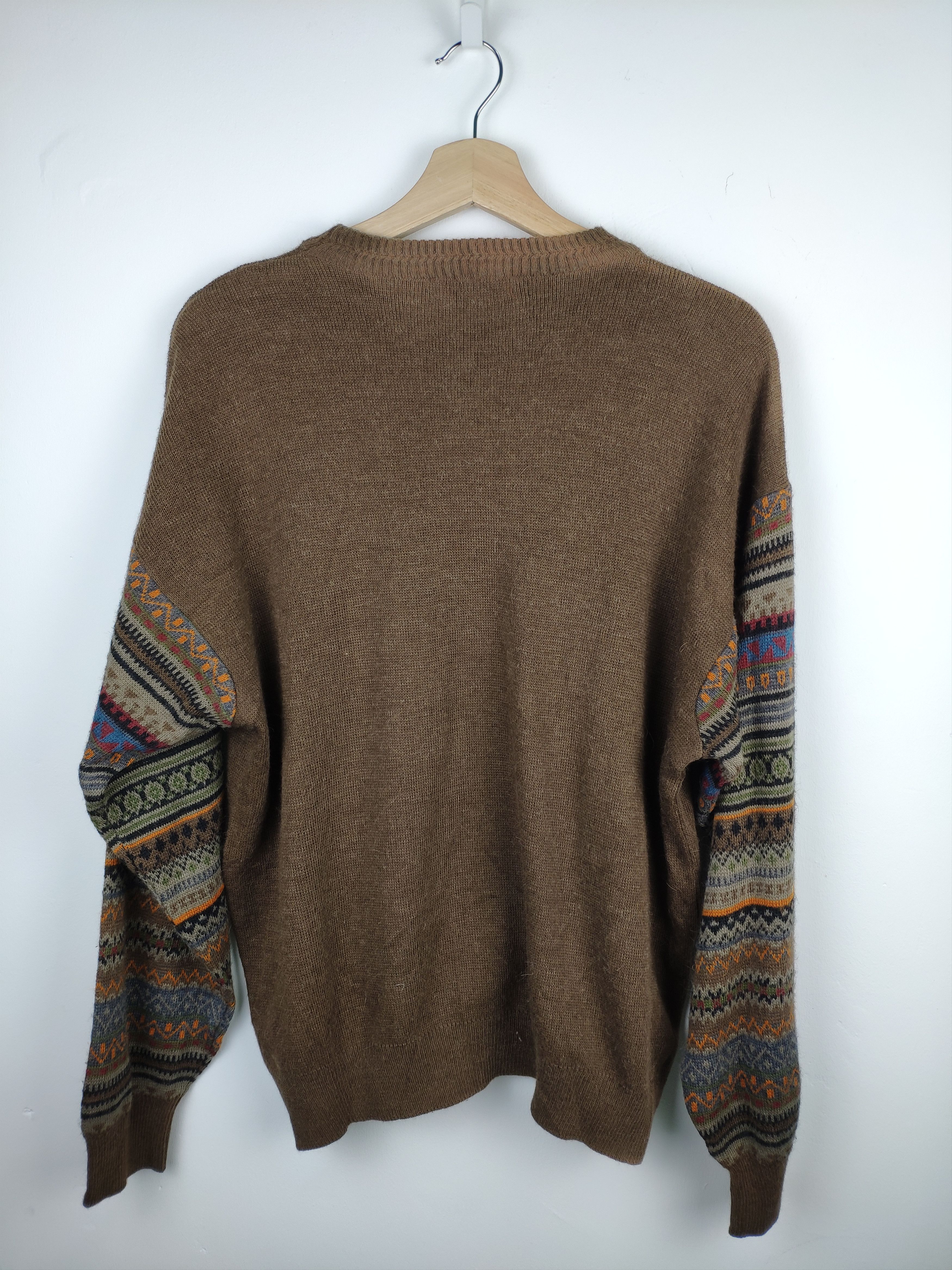 Vintage Vintage Wool Knit Sweater by Borsa Faded Size US L / EU 52-54 / 3 - 8 Thumbnail