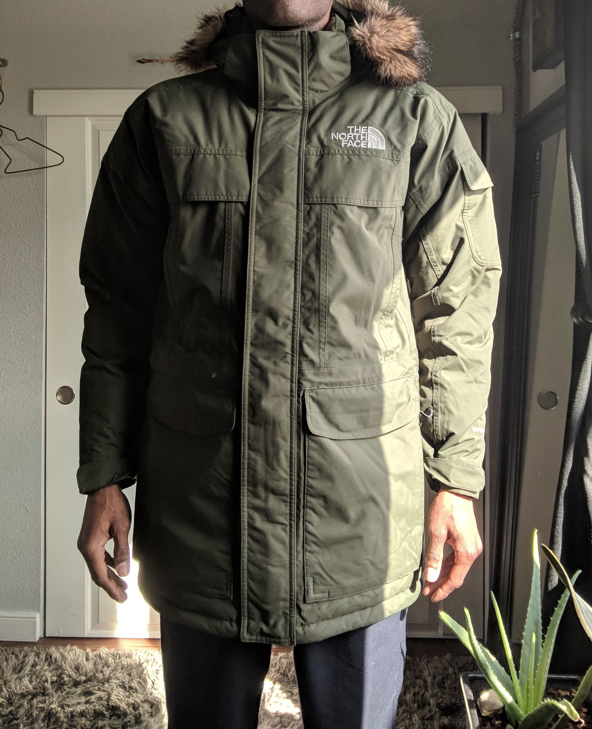 The North Face McMurdo Mens Green Parka Jacket