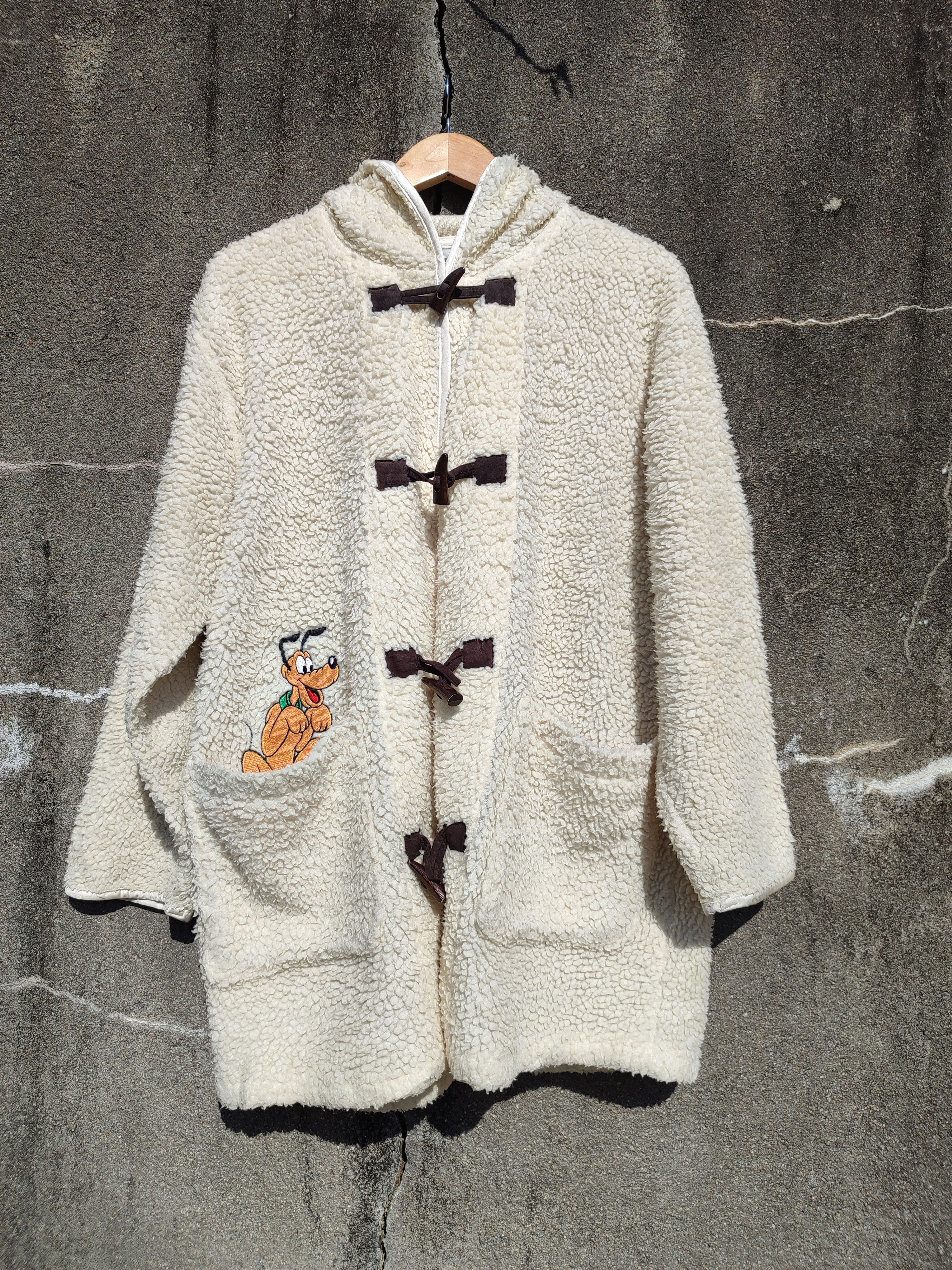 Disney Vintage Disney Pluto Sherpa Duffle Coat – Japan Exclusive Size US L / EU 52-54 / 3 - 1 Thumbnail