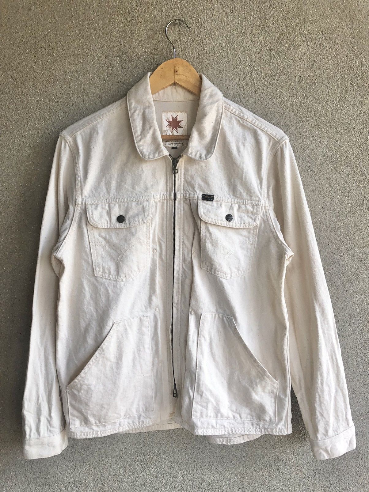 Image of Dakota Grizzly x Nanga White Label Vintage Nasngwam Dakota Chroe Jacket in Cream, Men's (Size Small