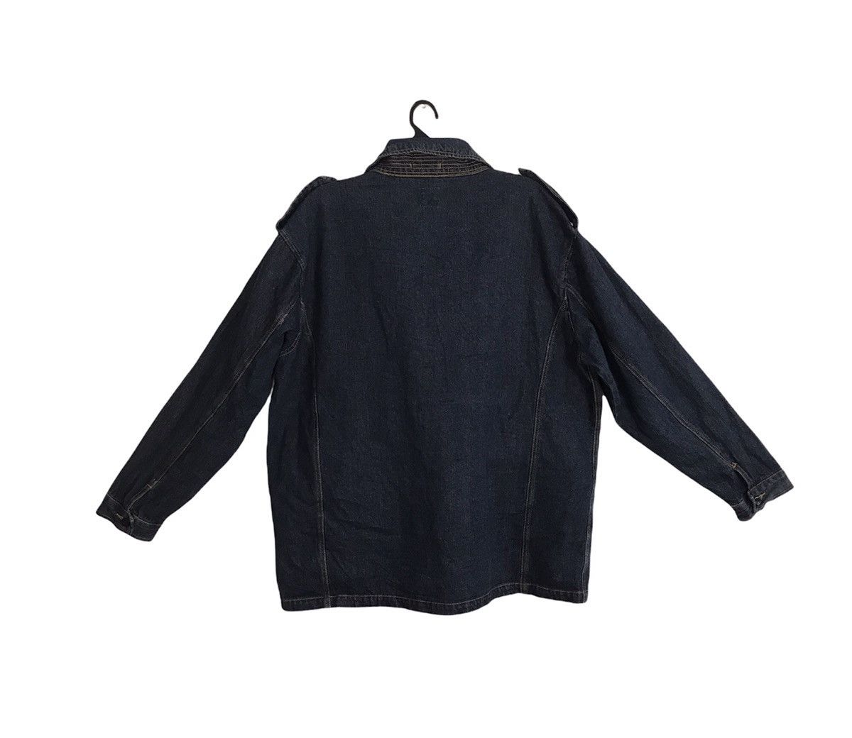 PERSON'S × Vintage 90s Person’s Indigo Denim Jacket Dark Wash Multi Pocket Size US XXL / EU 58 / 5 - 2 Thumbnail