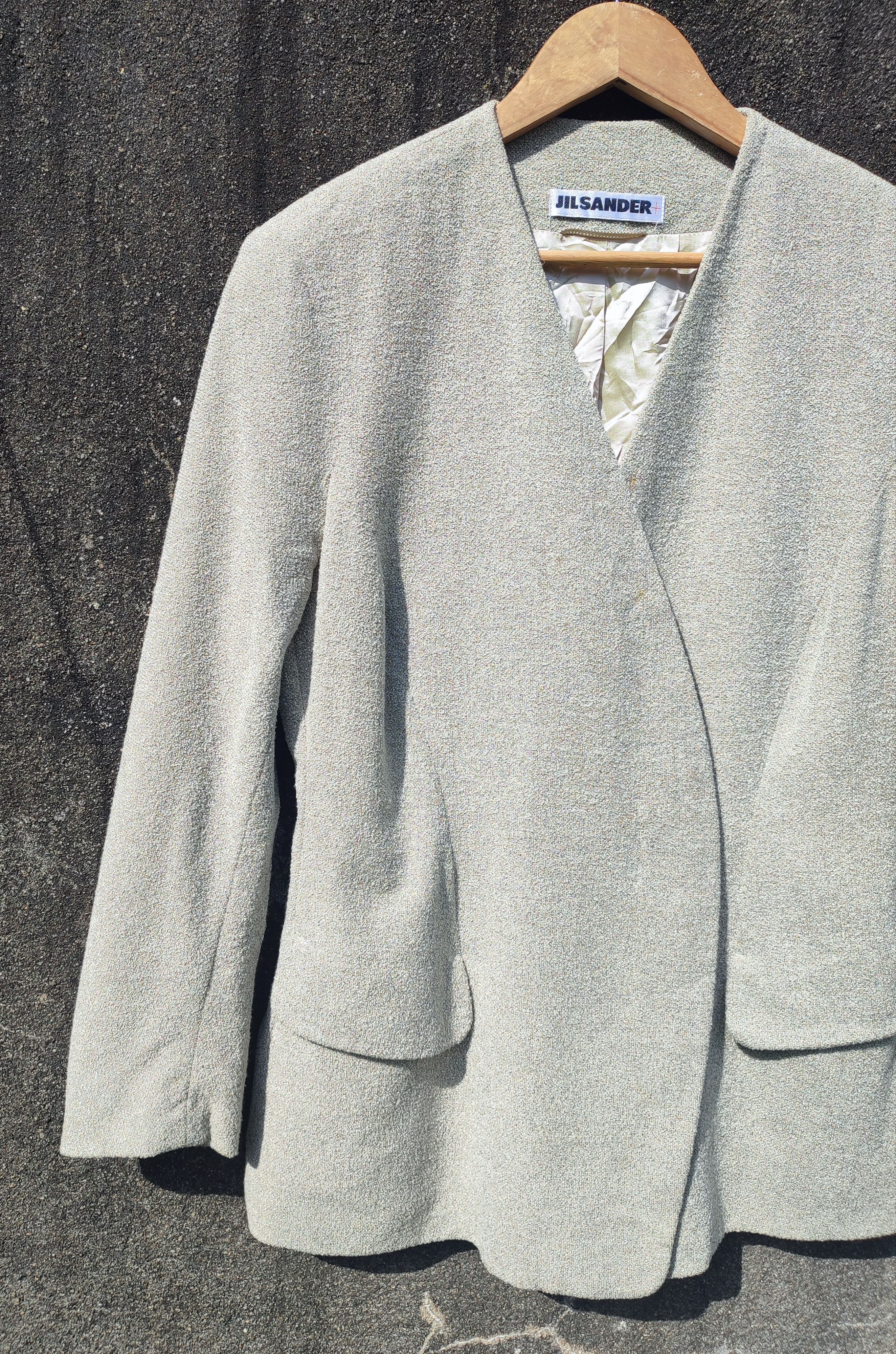 Jil Sander Vintage Jil Sander+ Minimalist Wool Blend Blazer Size M / US 6-8 / IT 42-44 - 2 Thumbnail