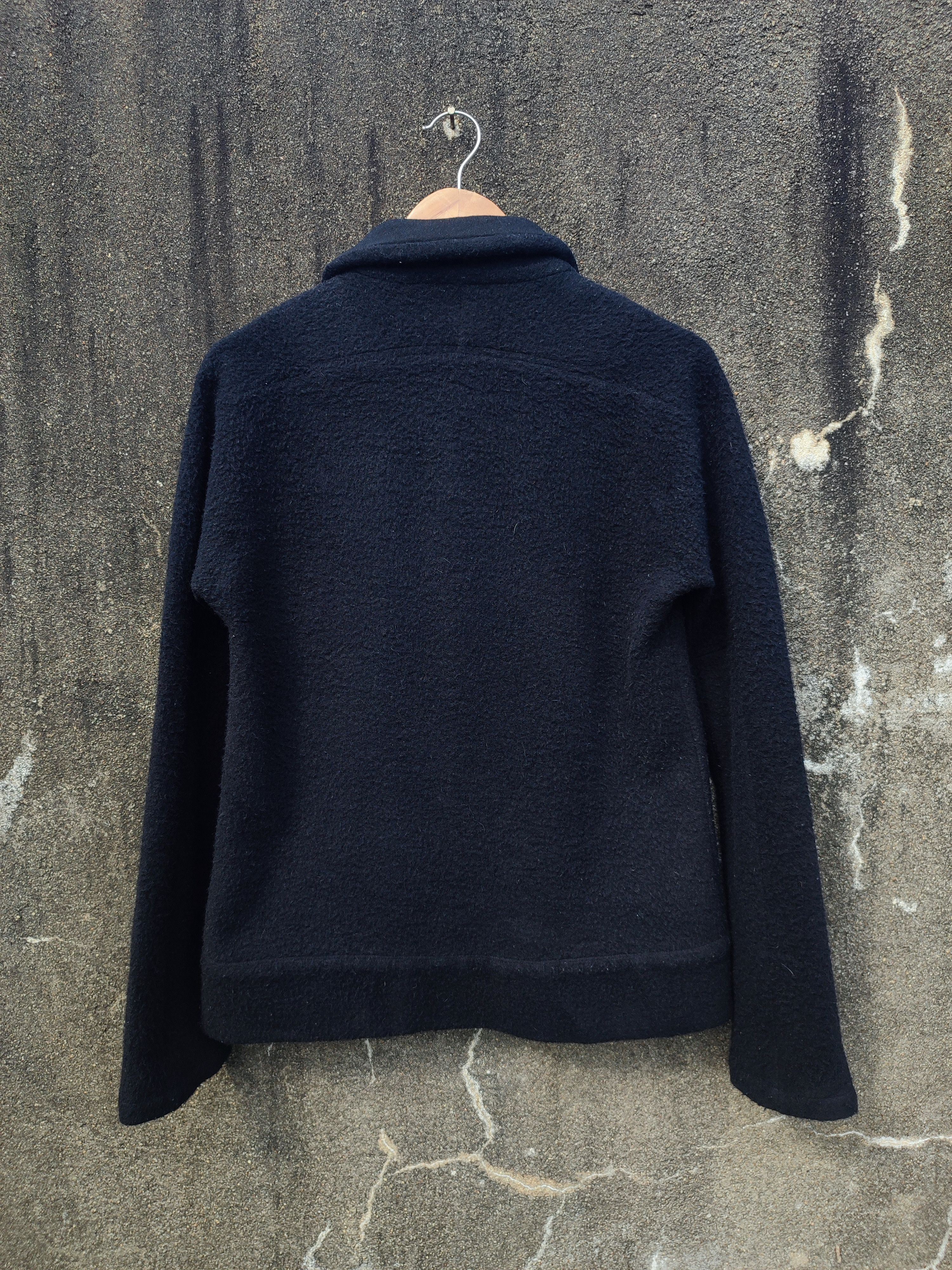 Yohji Yamamoto Y's Yohji Yamamoto Black Wool Textured Jacket (2000) Size US S / EU 44-46 / 1 - 10 Thumbnail