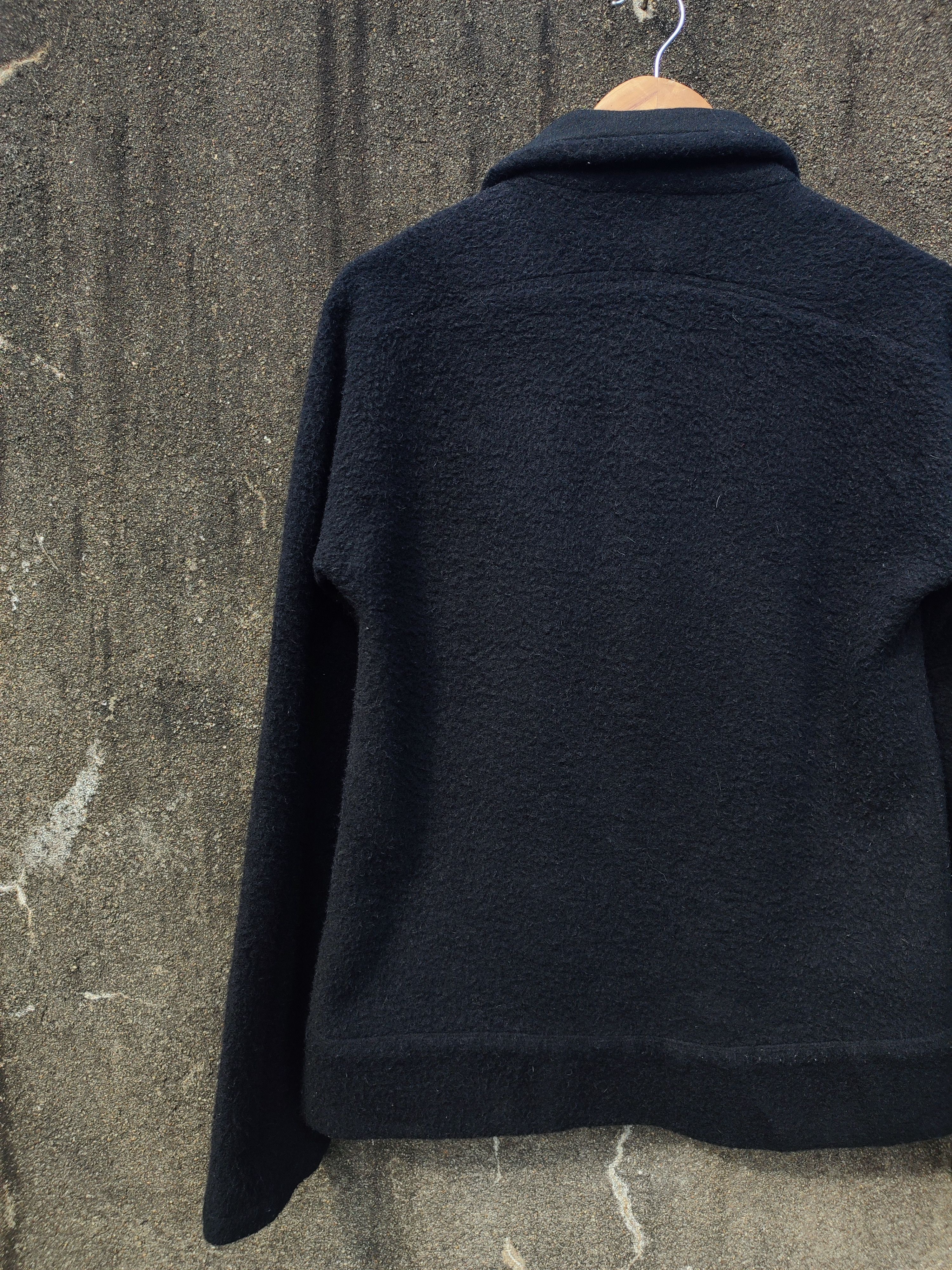 Yohji Yamamoto Y's Yohji Yamamoto Black Wool Textured Jacket (2000) Size US S / EU 44-46 / 1 - 11 Thumbnail