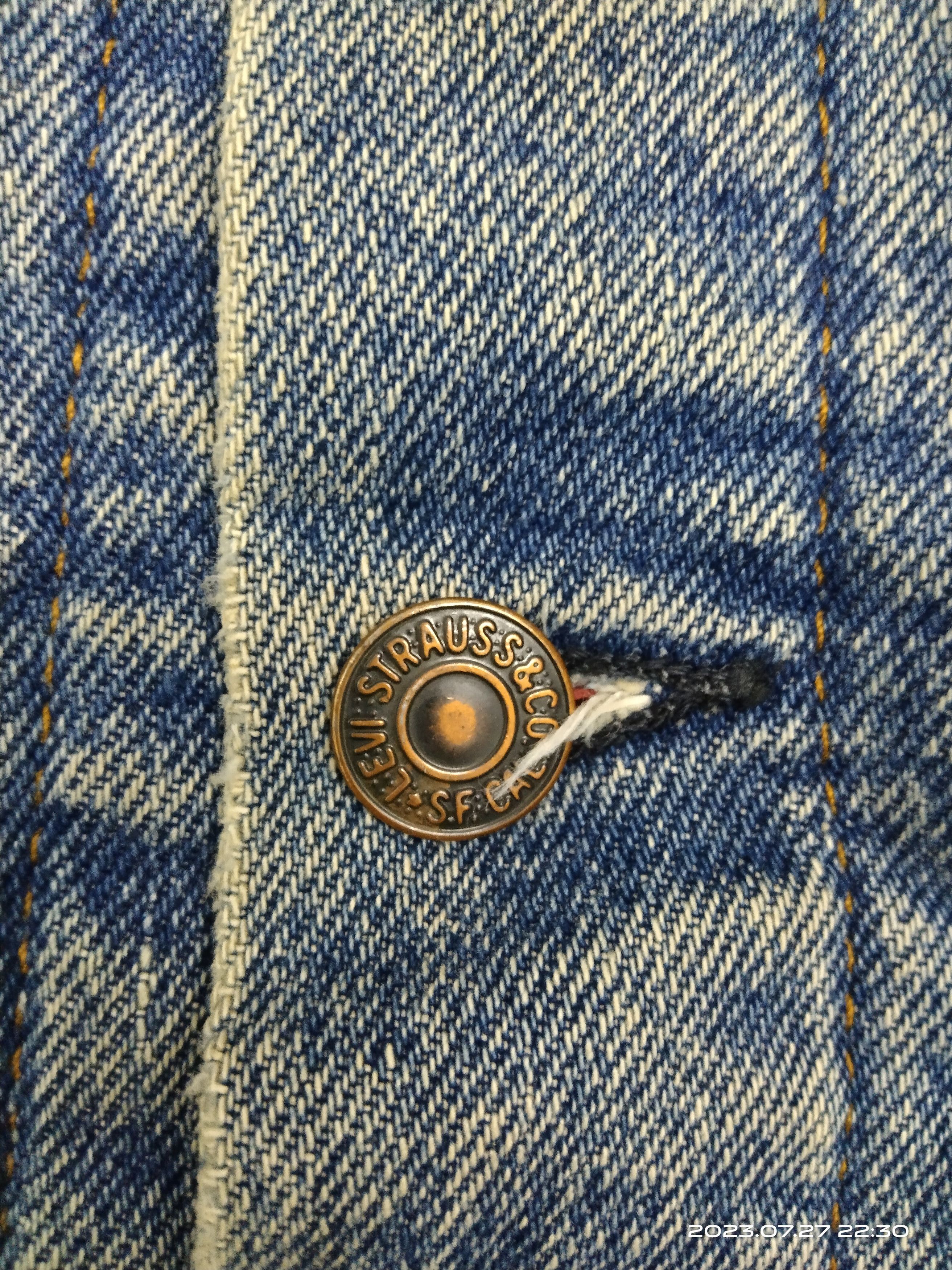 Levi's × Vintage DISTRESSED VINTAGE LEVIS TARTAN FLANEL LINING DENIM JACKET Size US M / EU 48-50 / 2 - 8 Thumbnail