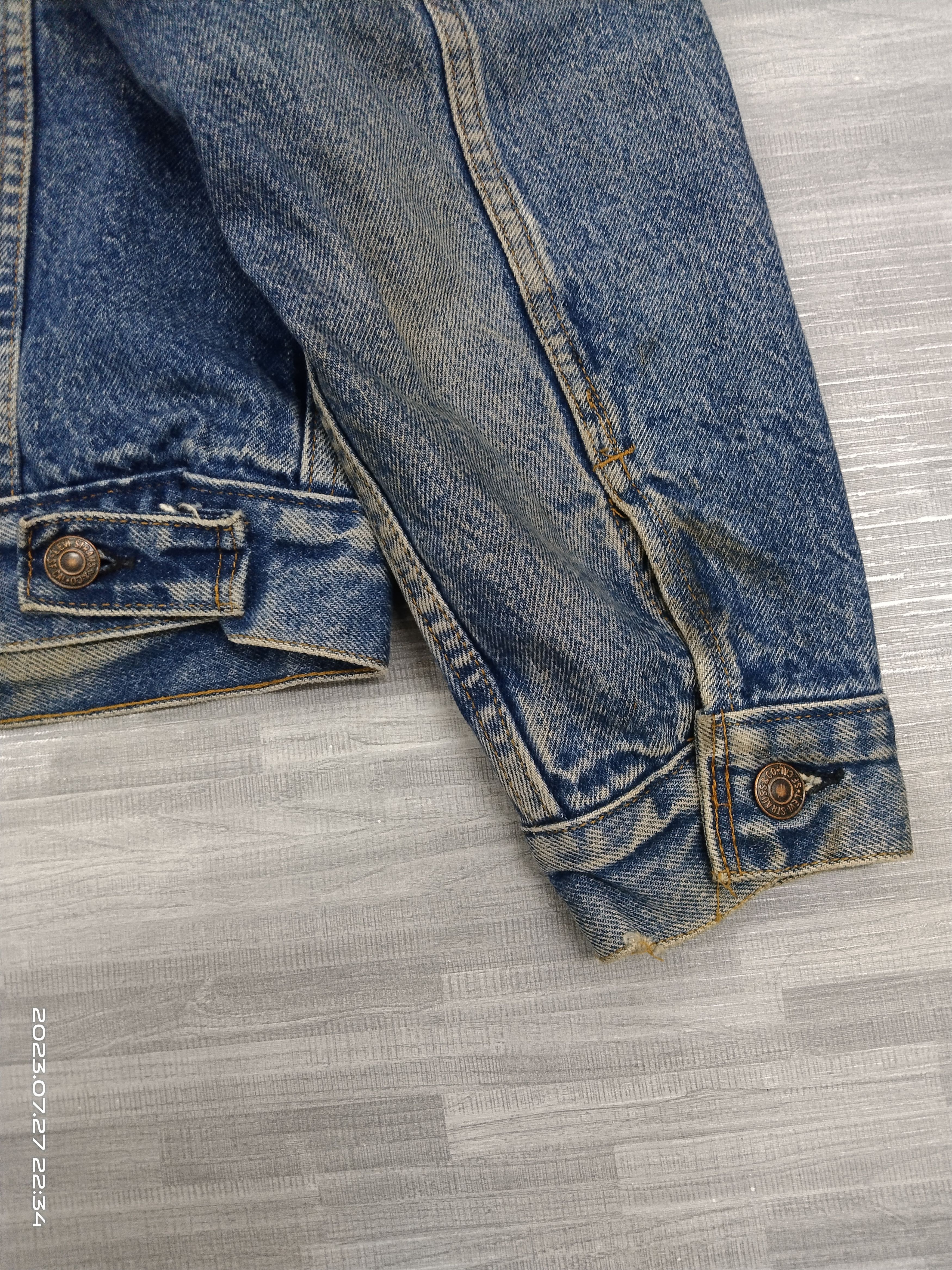 Levi's × Vintage DISTRESSED VINTAGE LEVIS TARTAN FLANEL LINING DENIM JACKET Size US M / EU 48-50 / 2 - 7 Thumbnail