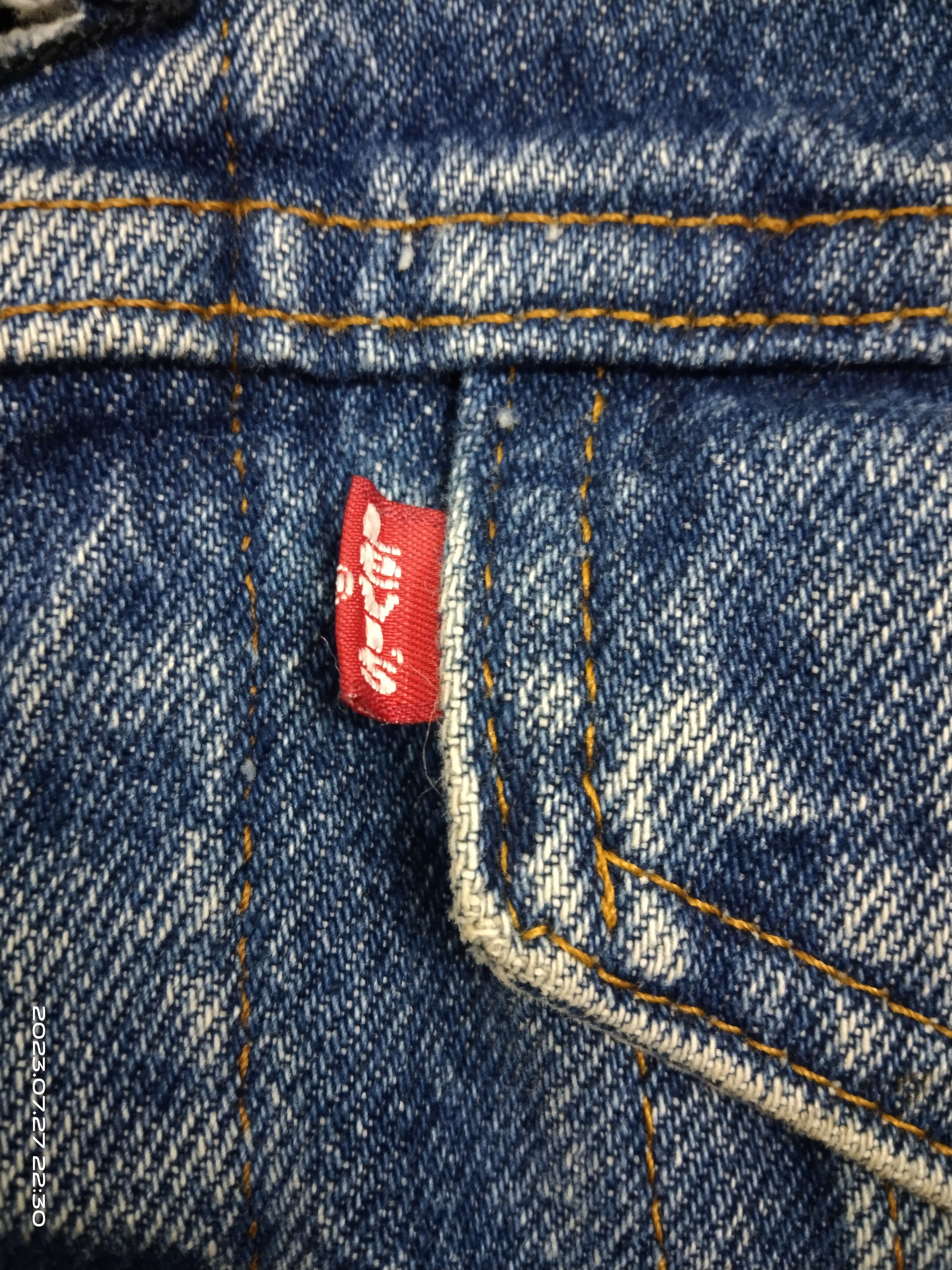 Levi's × Vintage DISTRESSED VINTAGE LEVIS TARTAN FLANEL LINING DENIM JACKET Size US M / EU 48-50 / 2 - 10 Thumbnail