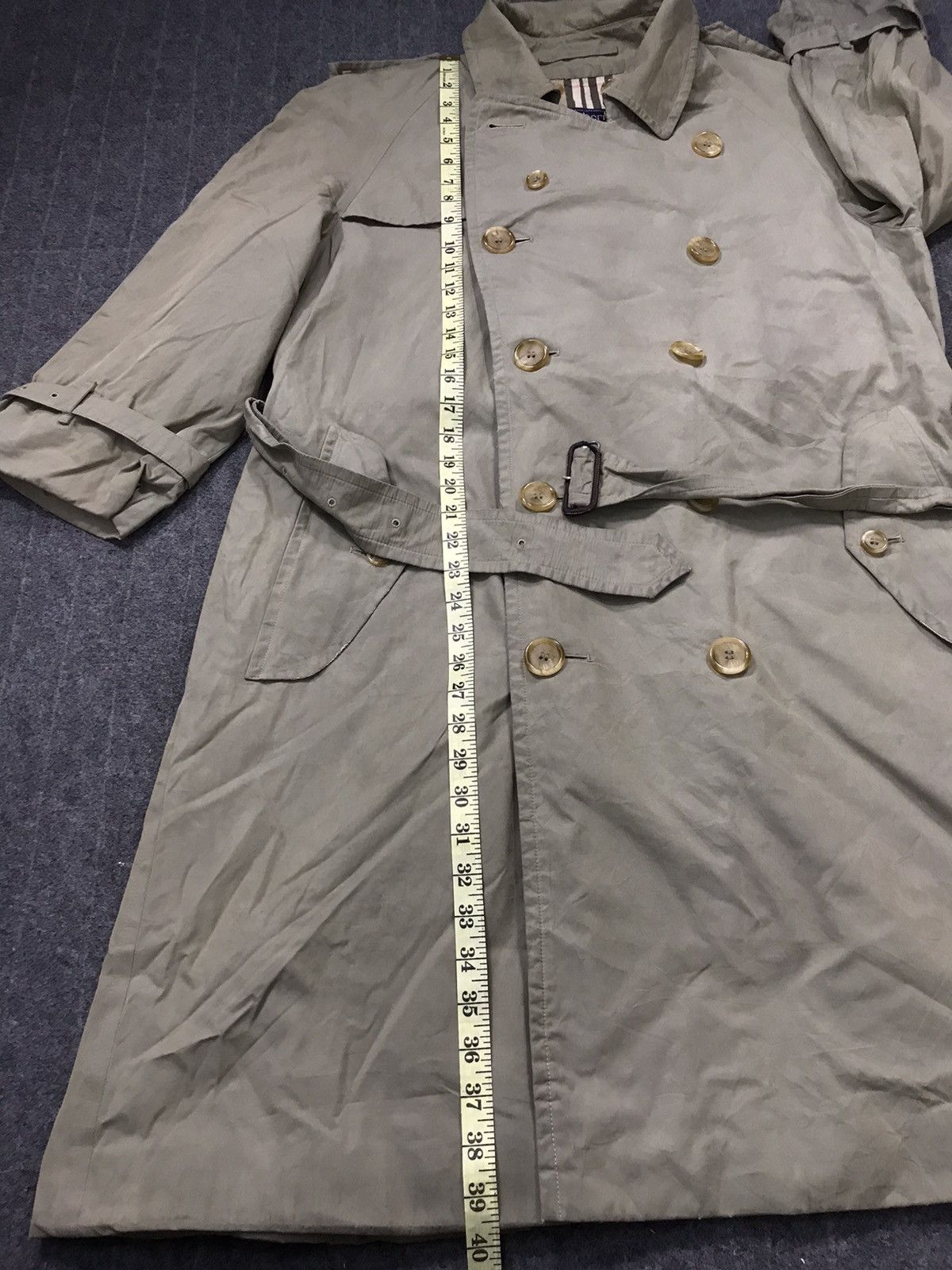 Burberry × Designer Burberry Nova Check Monogram Trench Coat Double Breasted Size US XL / EU 56 / 4 - 10 Thumbnail