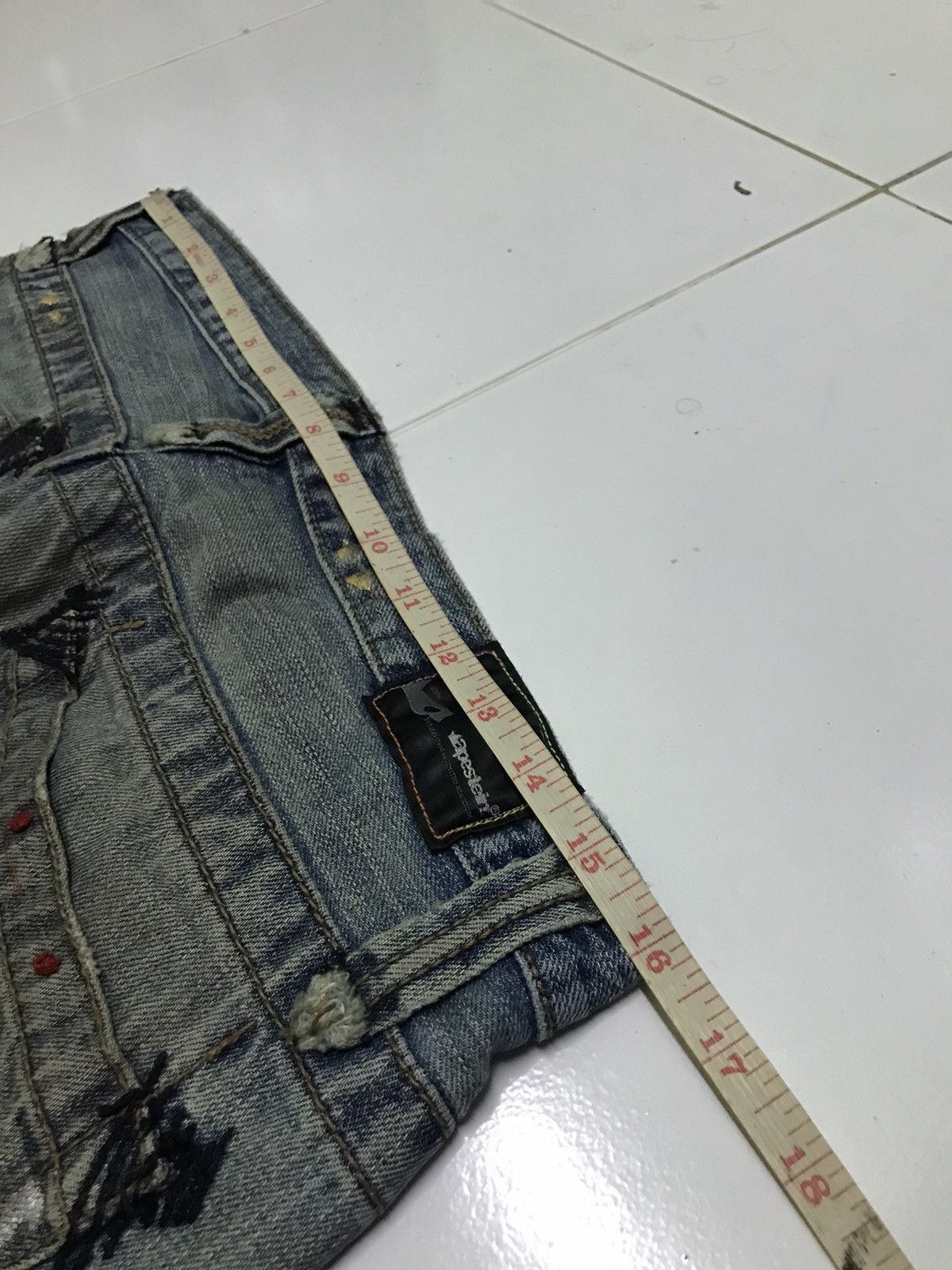Vintage 32x30 Apestein denim jeans Size US 32 / EU 48 - 7 Thumbnail